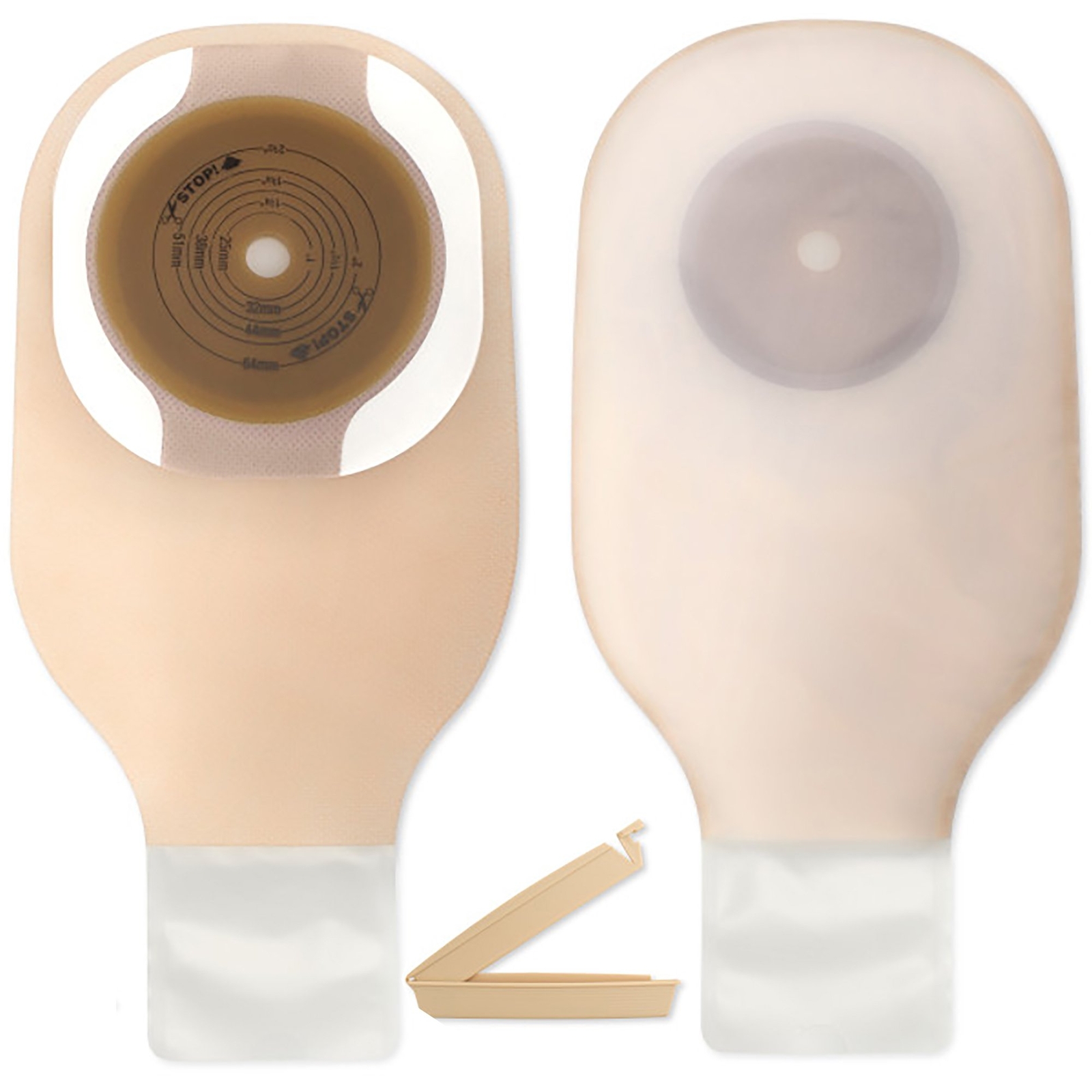 Premier 1-Piece Drainable Pouch Cut-to-Fit 2-1/2″ Box of 10