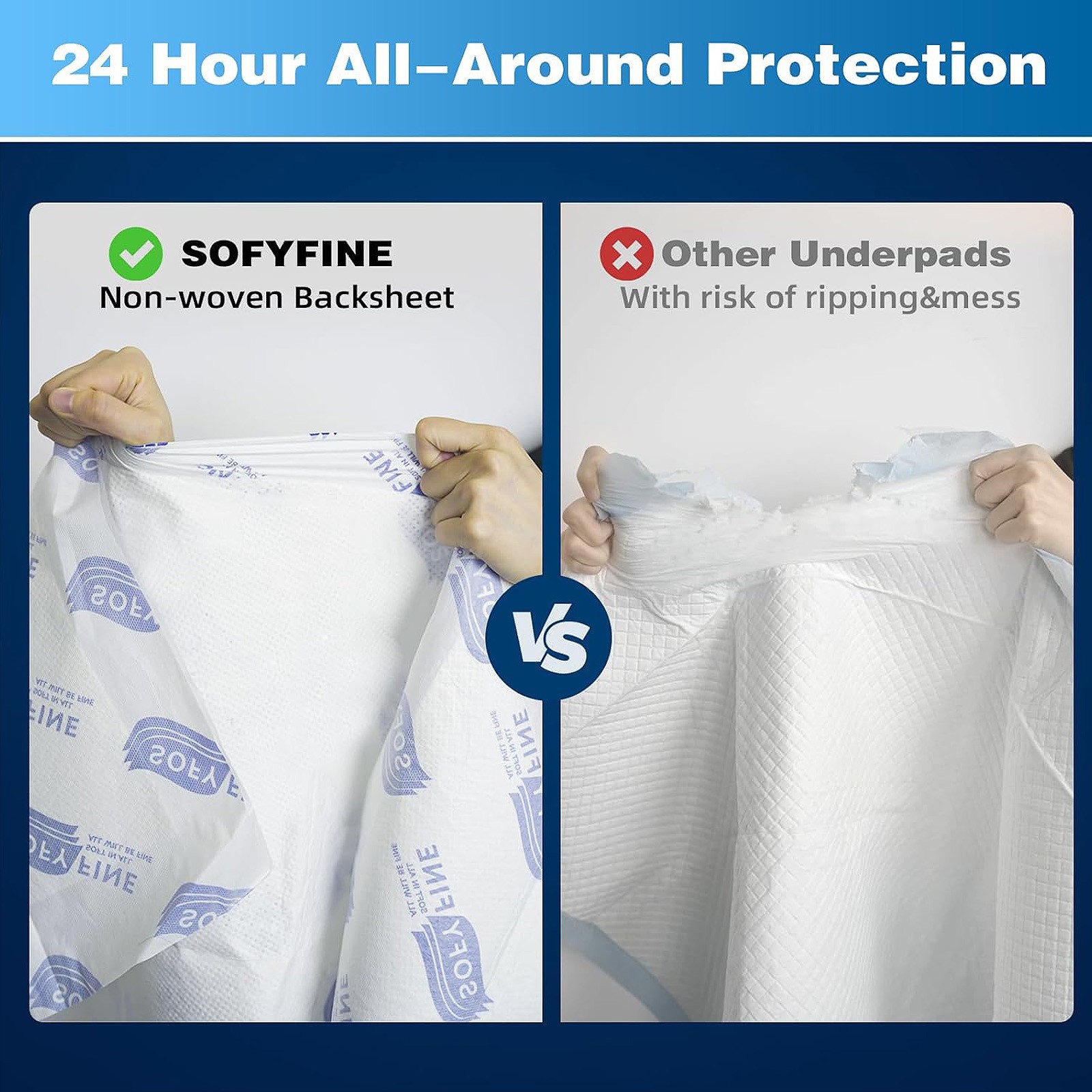 36″x36″ Disposable Bed Pads for Kids, Adults, Pets, Heavy Absorbent, 30 Count