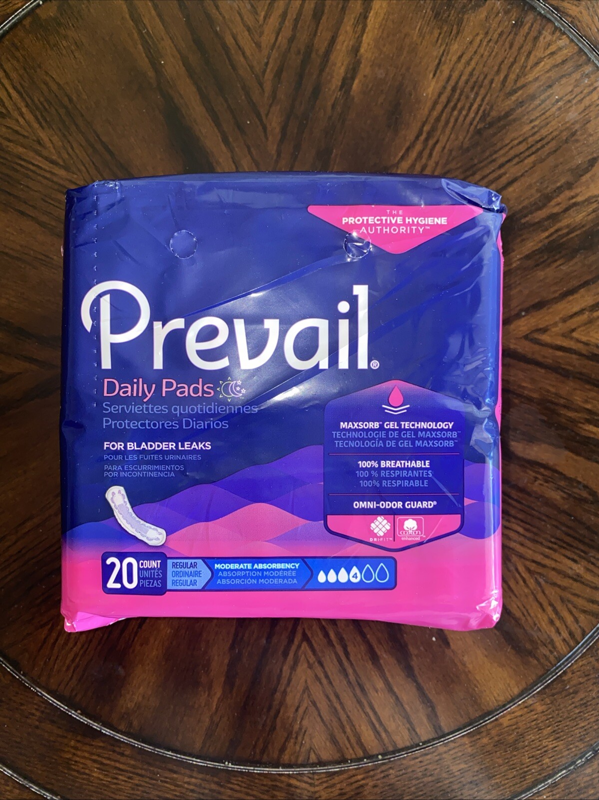 PREVAIL DAILY PADS X 2 PACK