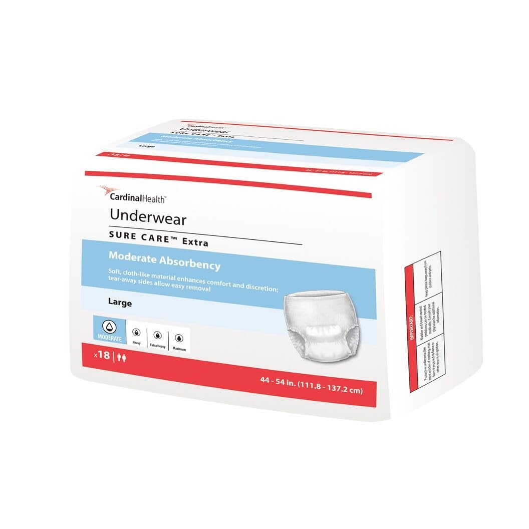 ™ Protective Underwear, Sure Care™ Extra, Moderate Absorbency, X-Large, Pull-…