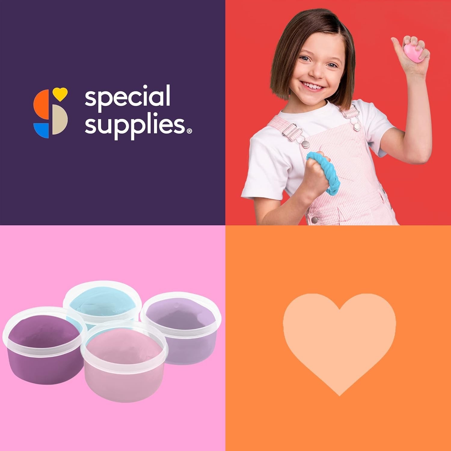 Vibrant Unicorn Colors Therapy Putty Set – 4 Strengths for Hands & Stress Relief