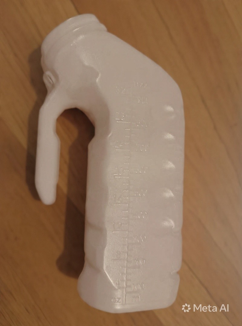 Portable Male Urinal 1000ml Spill Proof Urine Bottle for Travel Car Bedridden