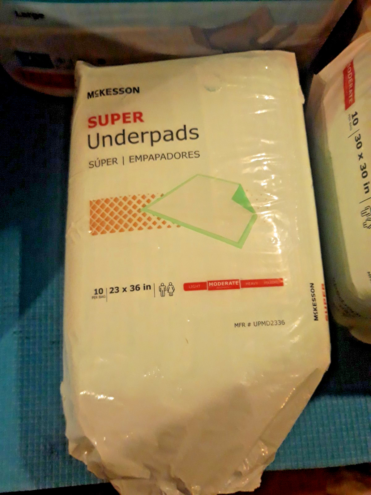 3 Packs- McKesson Moderate Absorbency Disposable Adult Bed Pad Underpads 23X36