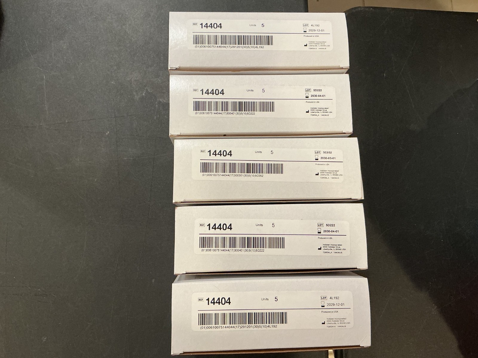 25 (5 boxes of 5) Hollister 14404 New Image Skin Barrier Floating Flange & Tape
