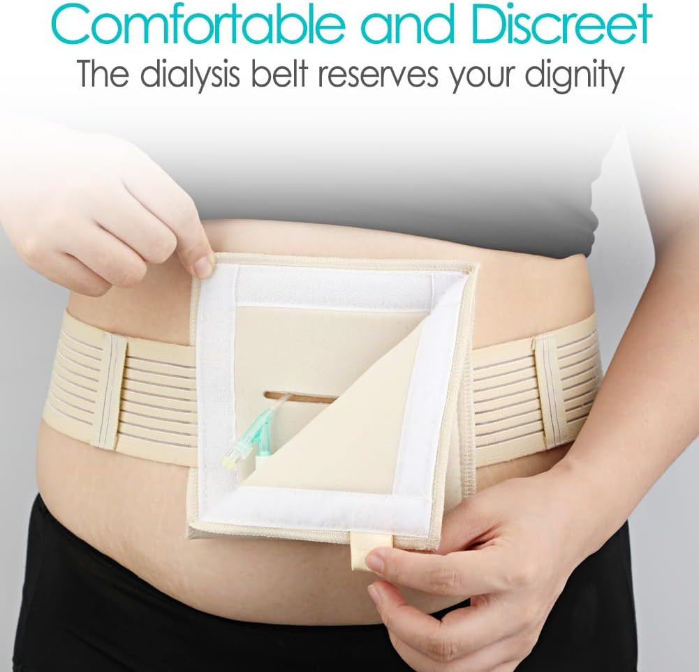 [2 Pack] Feeding Tube Belt, PEG Tube Holder G-Tube Protective Belt Breathable Be