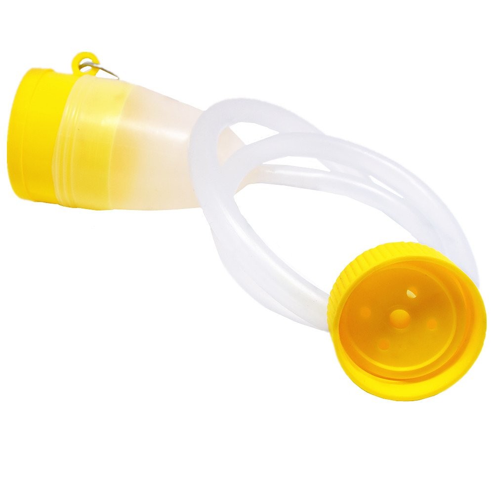 YUMSUM Male Men’s Travel Bed Urinal Pee Bottle white&yellow