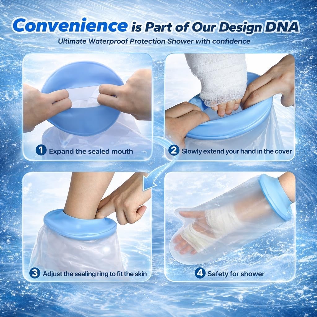 Waterproof Hand Cast Cover, Hand Cover for Shower After Surgery, Hand Cast Co…
