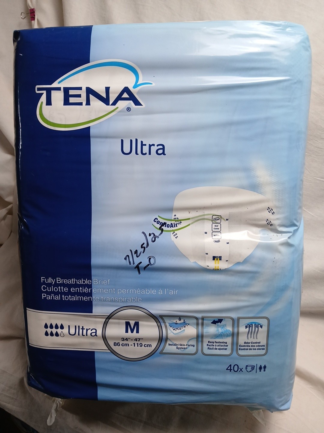 40ct Tena Ultra Adult Diapers Medium Incontinence Diapers