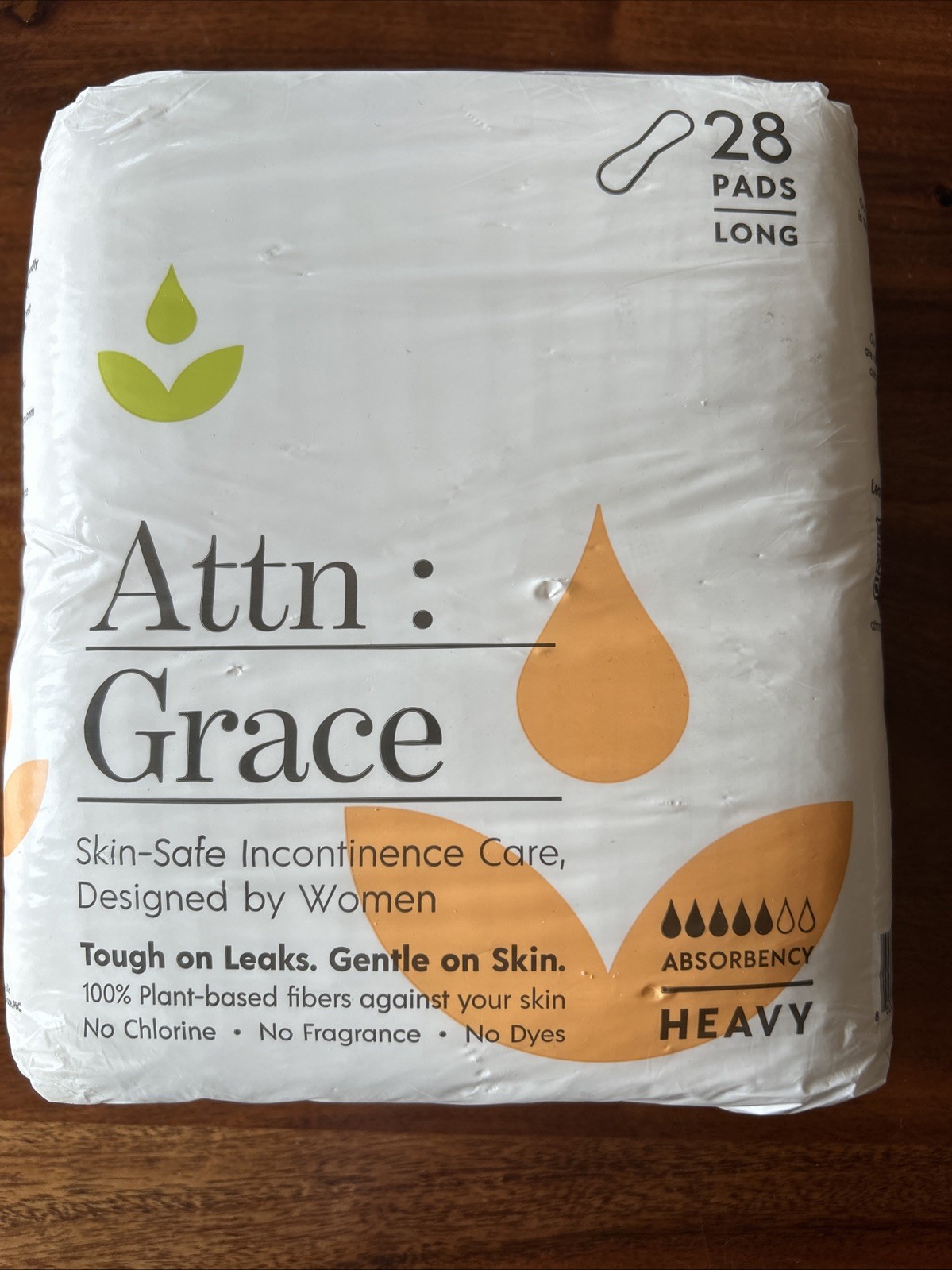 Attn: Grace Heavy Incontinence Pads for Women (28-Pack) – High Absorbency Protec