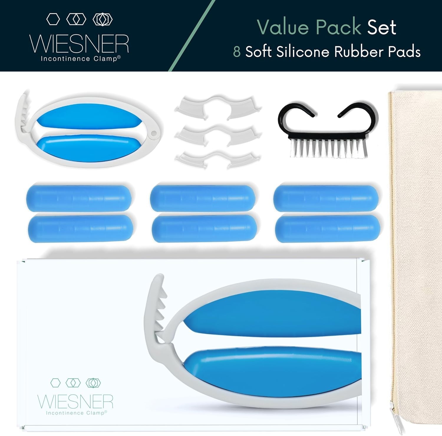 Wiesner Clamp Value Pack with Replacement Pads – Comfort & Confidence in 3 Sizes