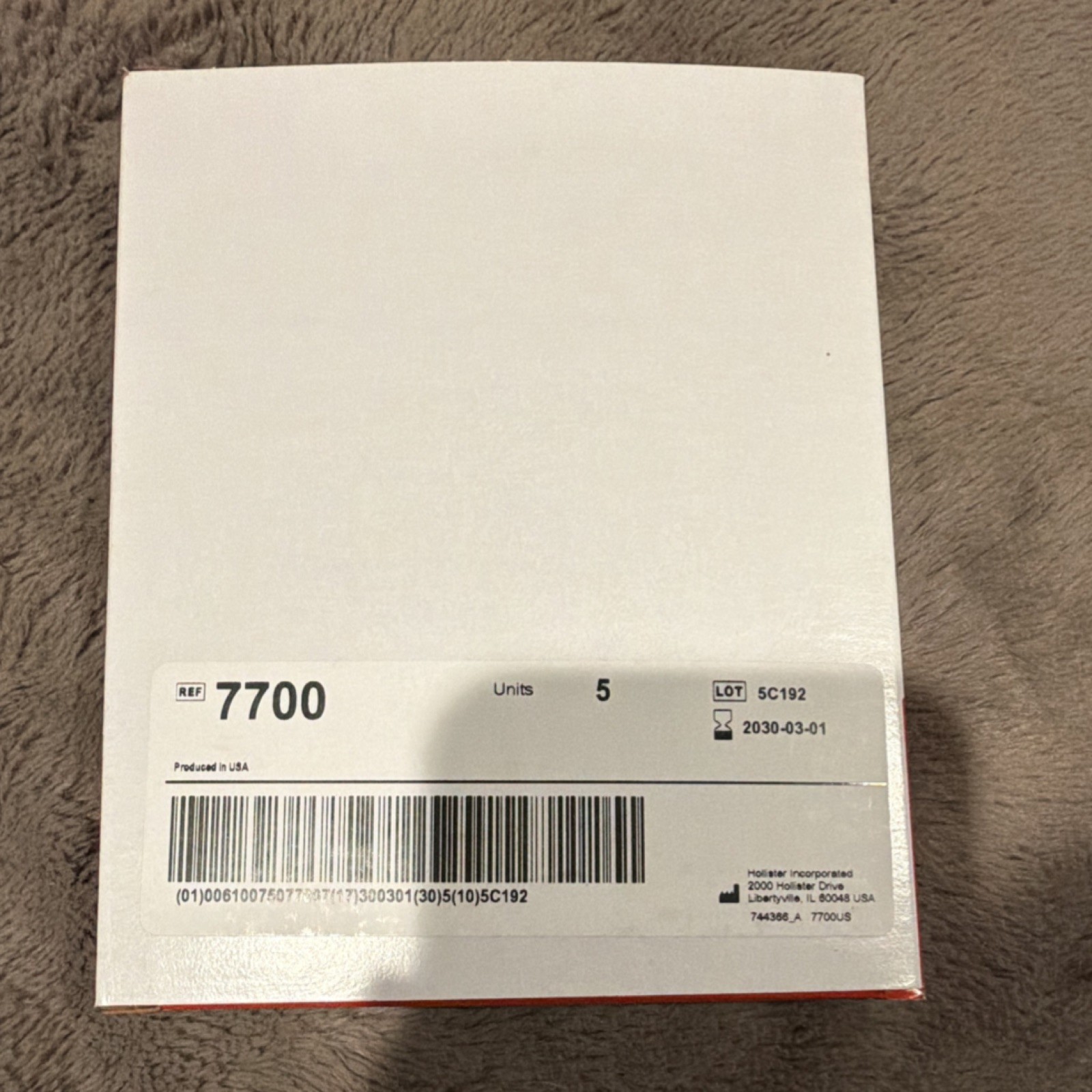 Hollister HolliHesive Skin Barrier 7700, 4×4 in 10×10 cm, 5 Units