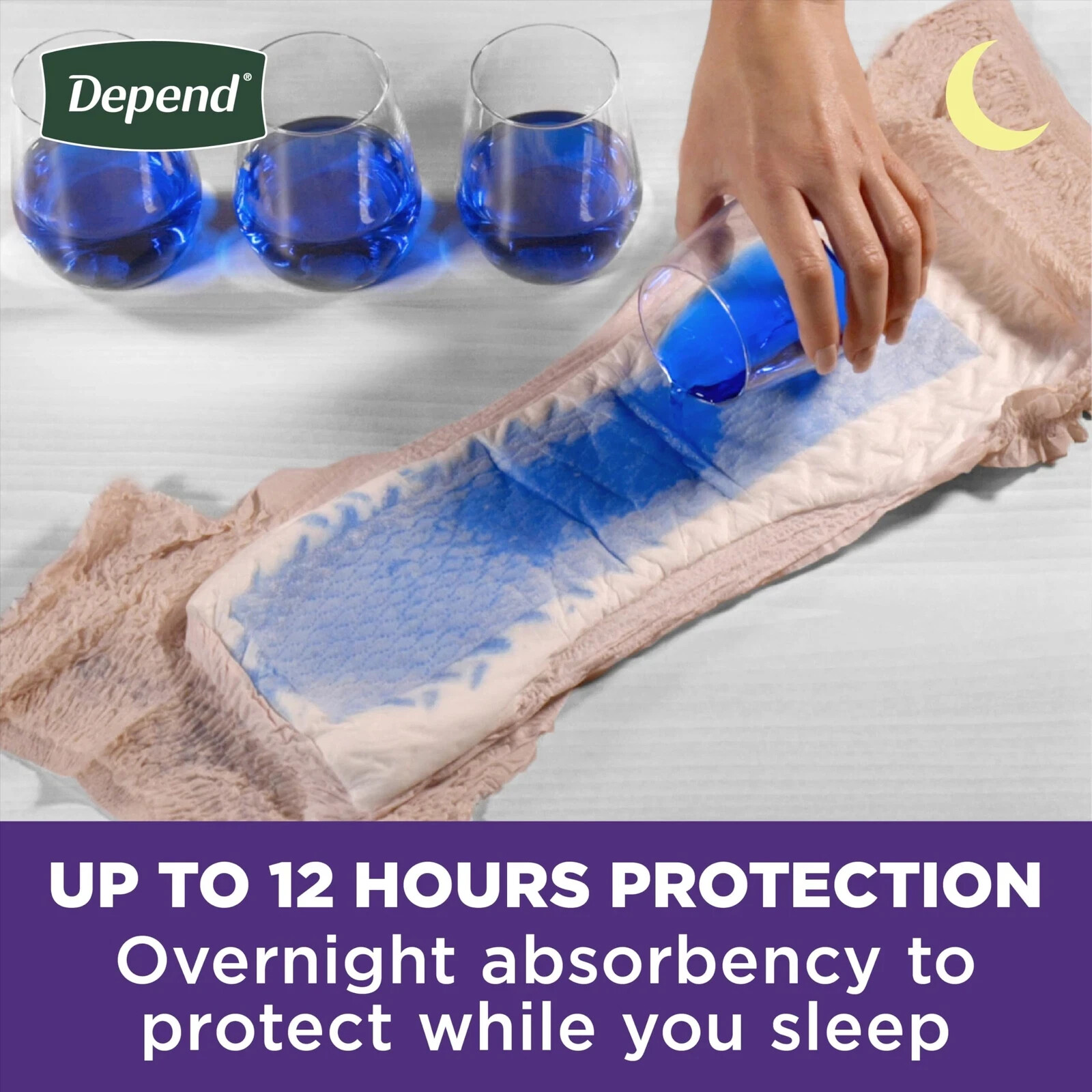 60 Count Depend Night Defense Adult Incontinence & Postpartum Bladder Leak