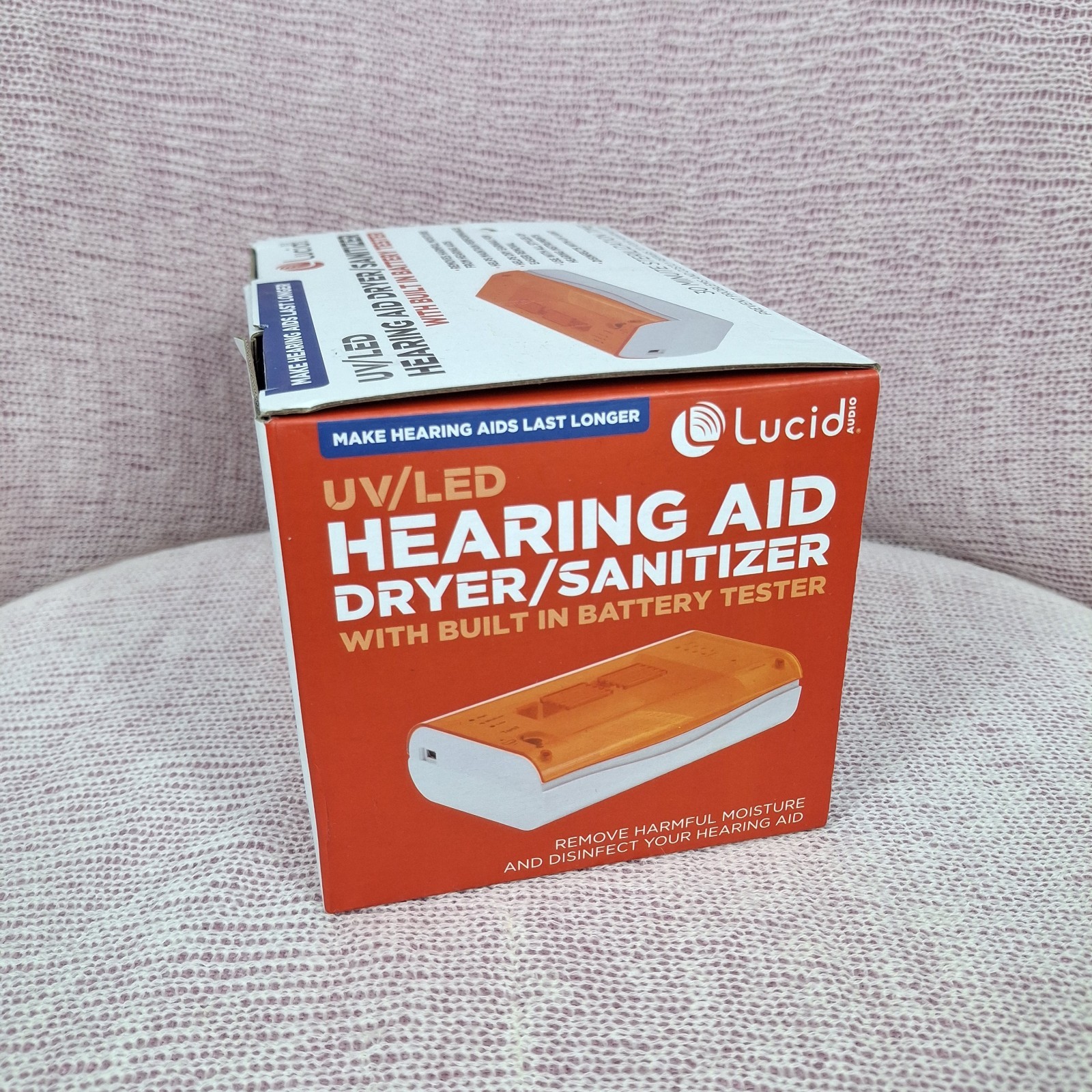 Lucid Audio UV LED Hearing Aid Dryer Sanitizer Battery Tester New Open Box HLT-D