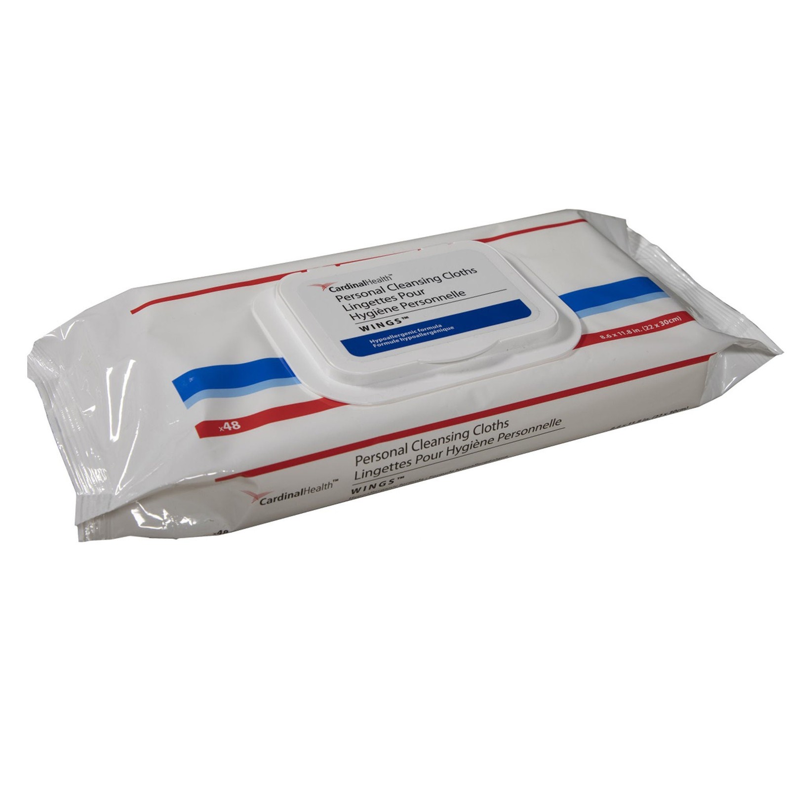 Cardinal Health Personal Cleansing Wipe 8.6 X 11.8 Inch 5199S 12 Pack 576 Wipes
