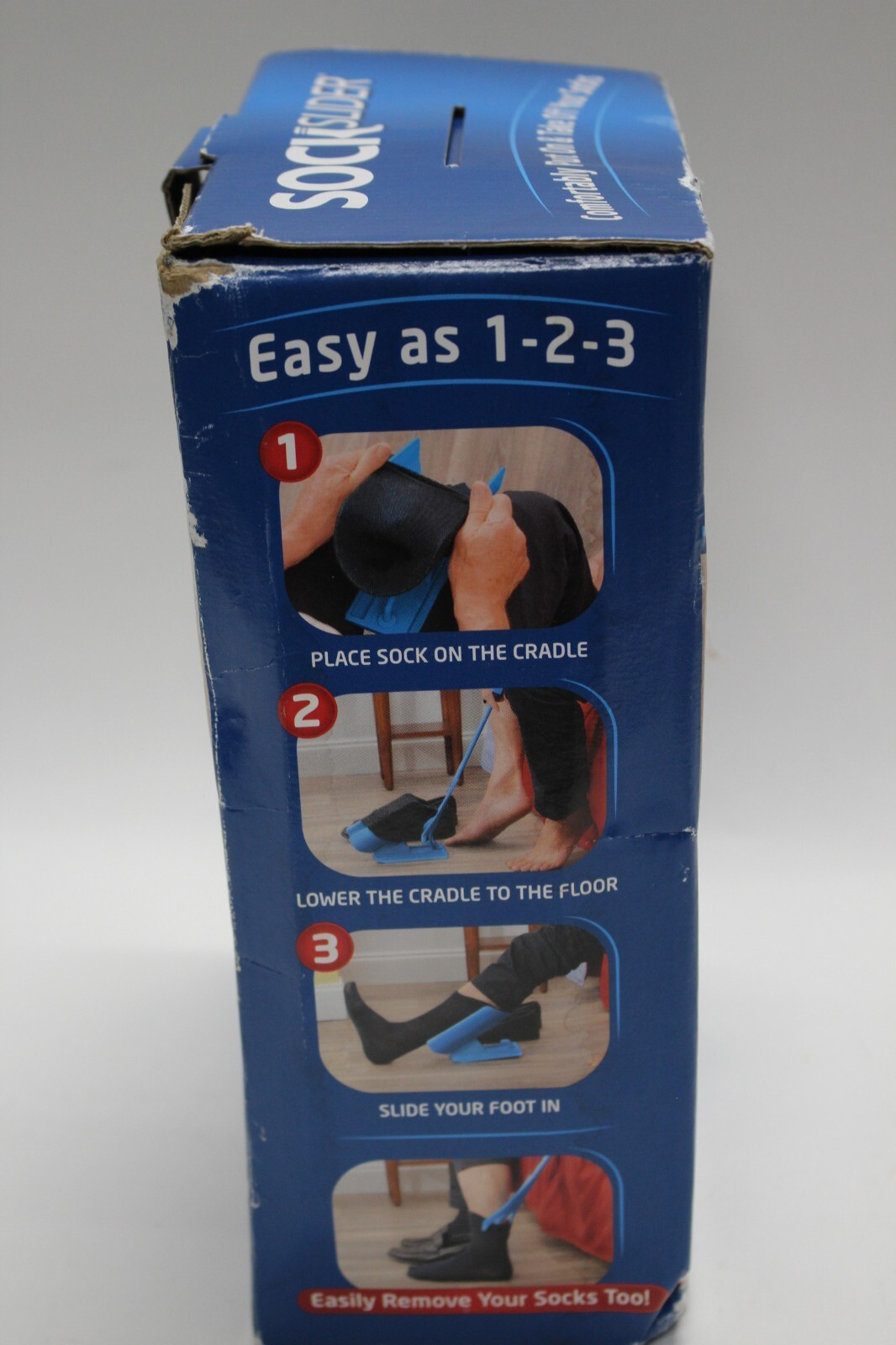 Sock Slider The Easy on, Easy off Sock Aid Kit & Shoe Horn As Seen On TV new