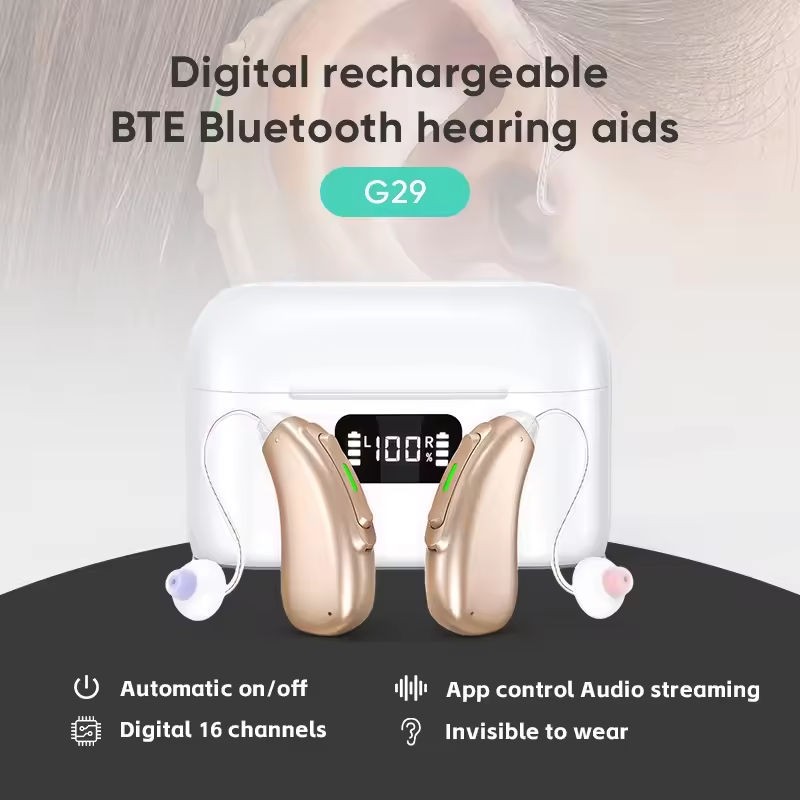 Hearing Aids Hearing Amplifiers Wireless Bluetooth Sound Amplifier With APP