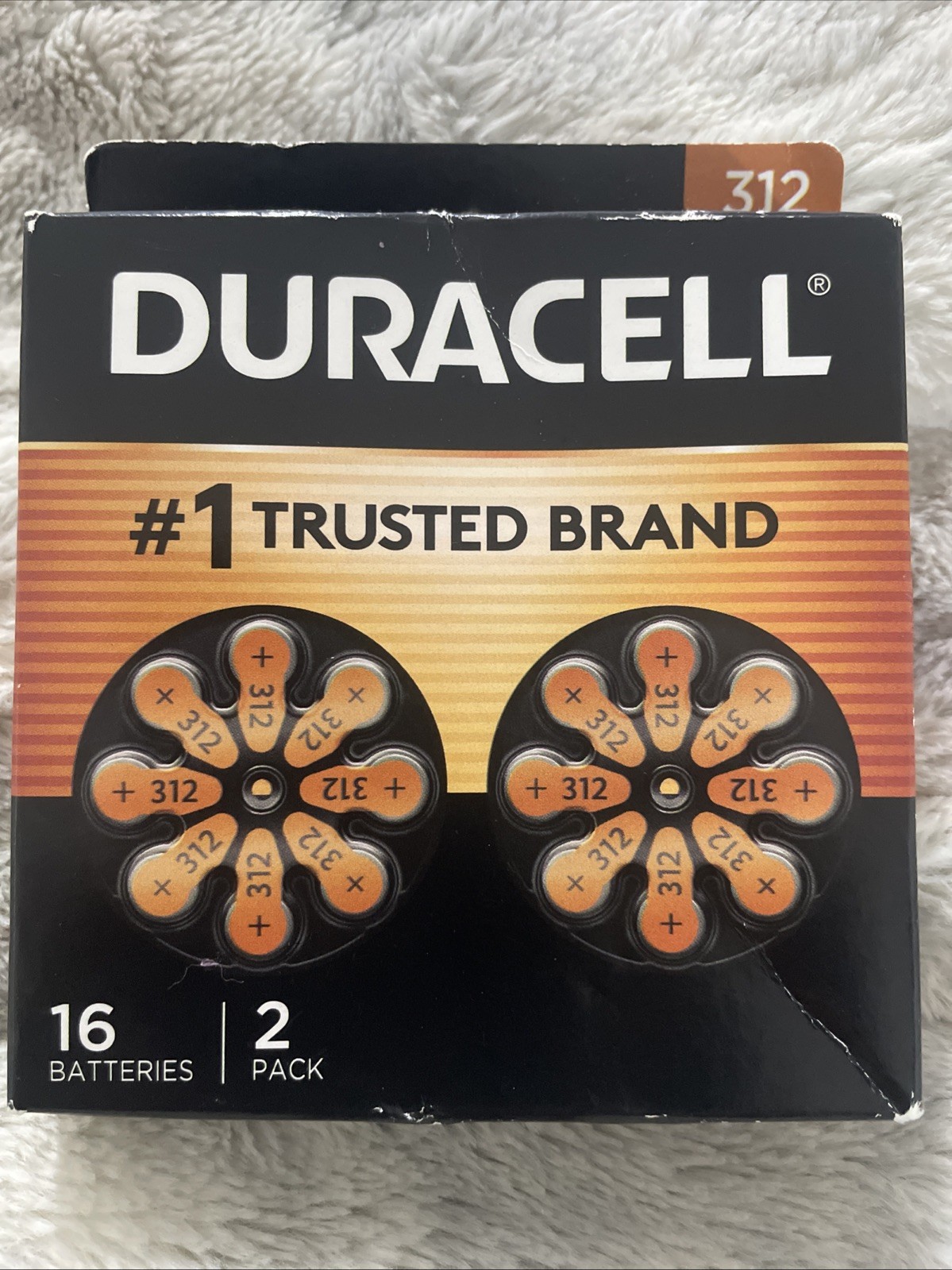 Duracell Hearing Aid Batteries Size 312 (16 Batteries) Expires 08/2028