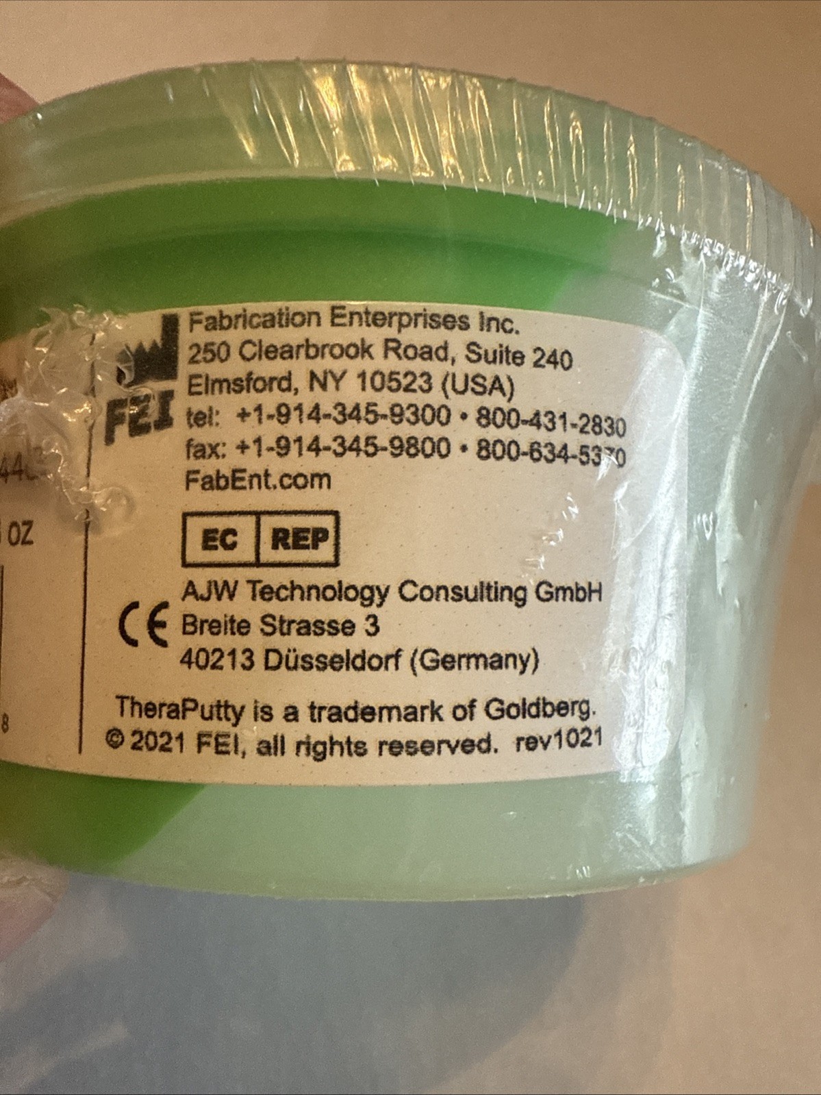 TheraPutty Green Medium Resistance Hand Therapy Putty 3 oz – New Sealed