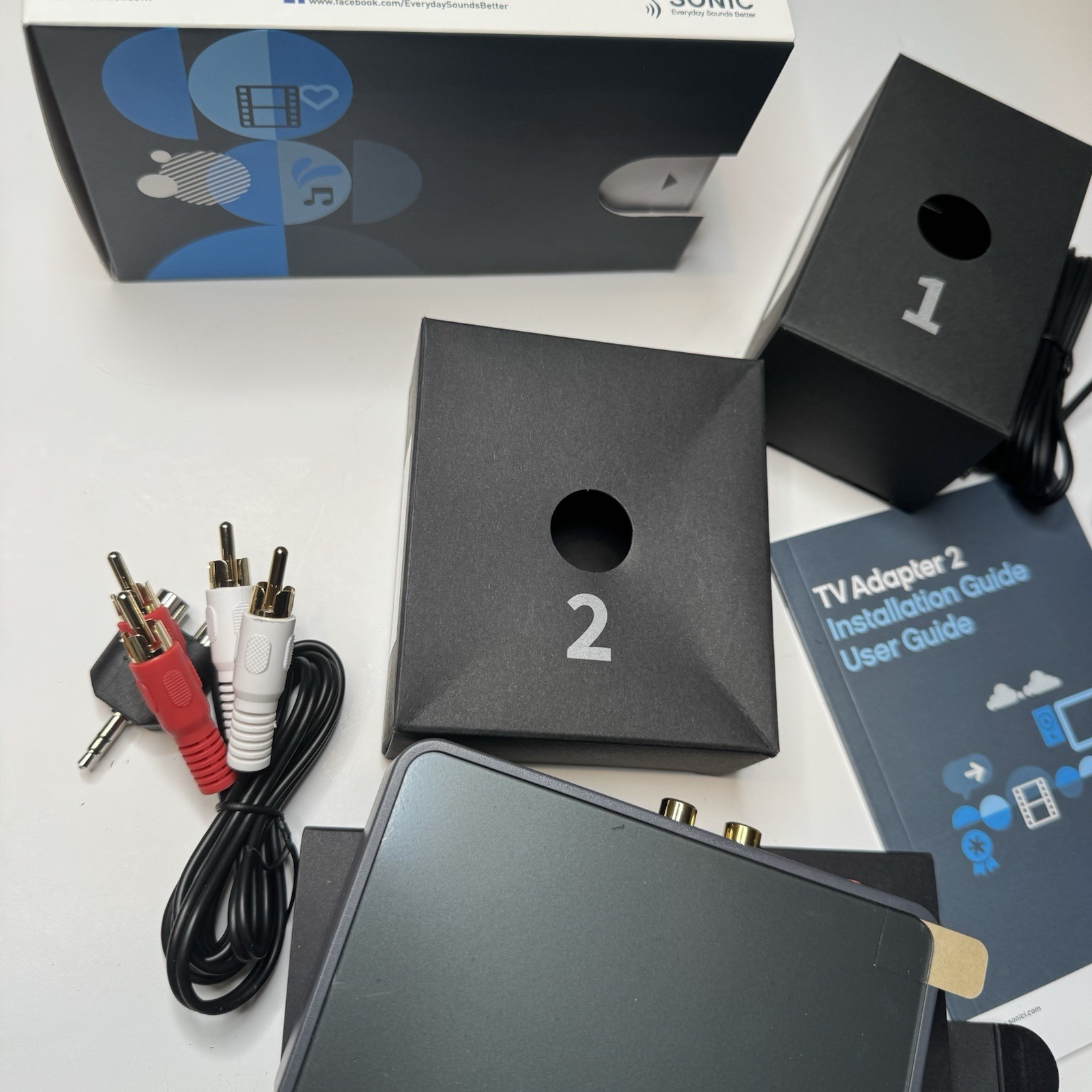 Sonic TV Adapter 2 Open box, complete, powers on. Next Day Ship