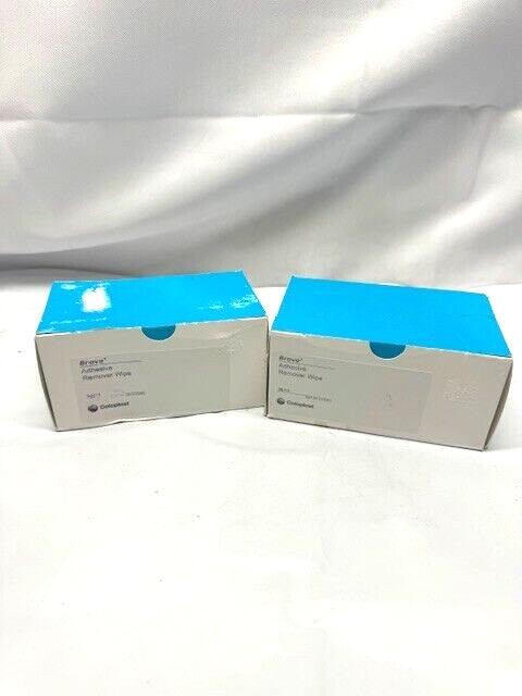 *LOT OF 2* Coloplast Brava Adhesive Remover Wipes- 30 Count Each-Exp 3/27