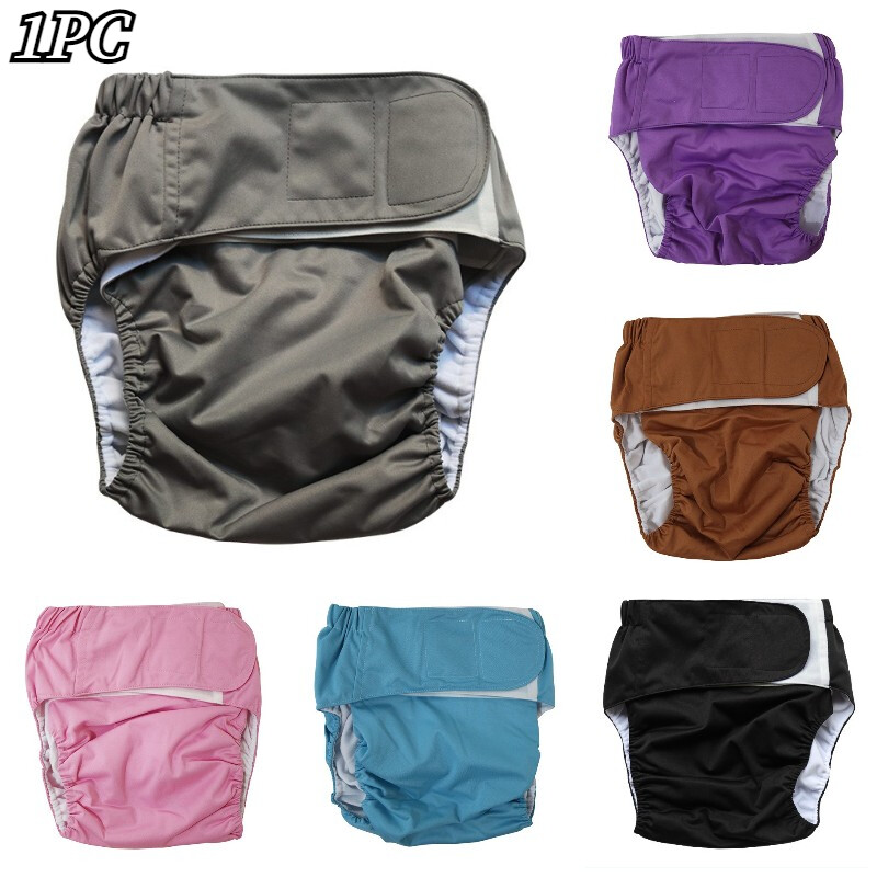 Unisex Adult Cloth Diaper Panties Elderly Disabled Incontinence Nappies Panties