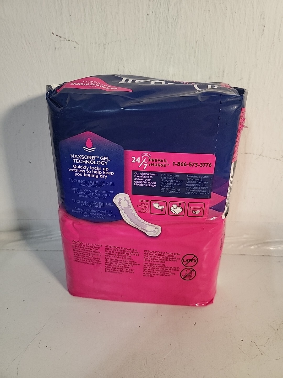 Prevail ADULT Daily Pads for Bladder Leaks 16 Count LONG