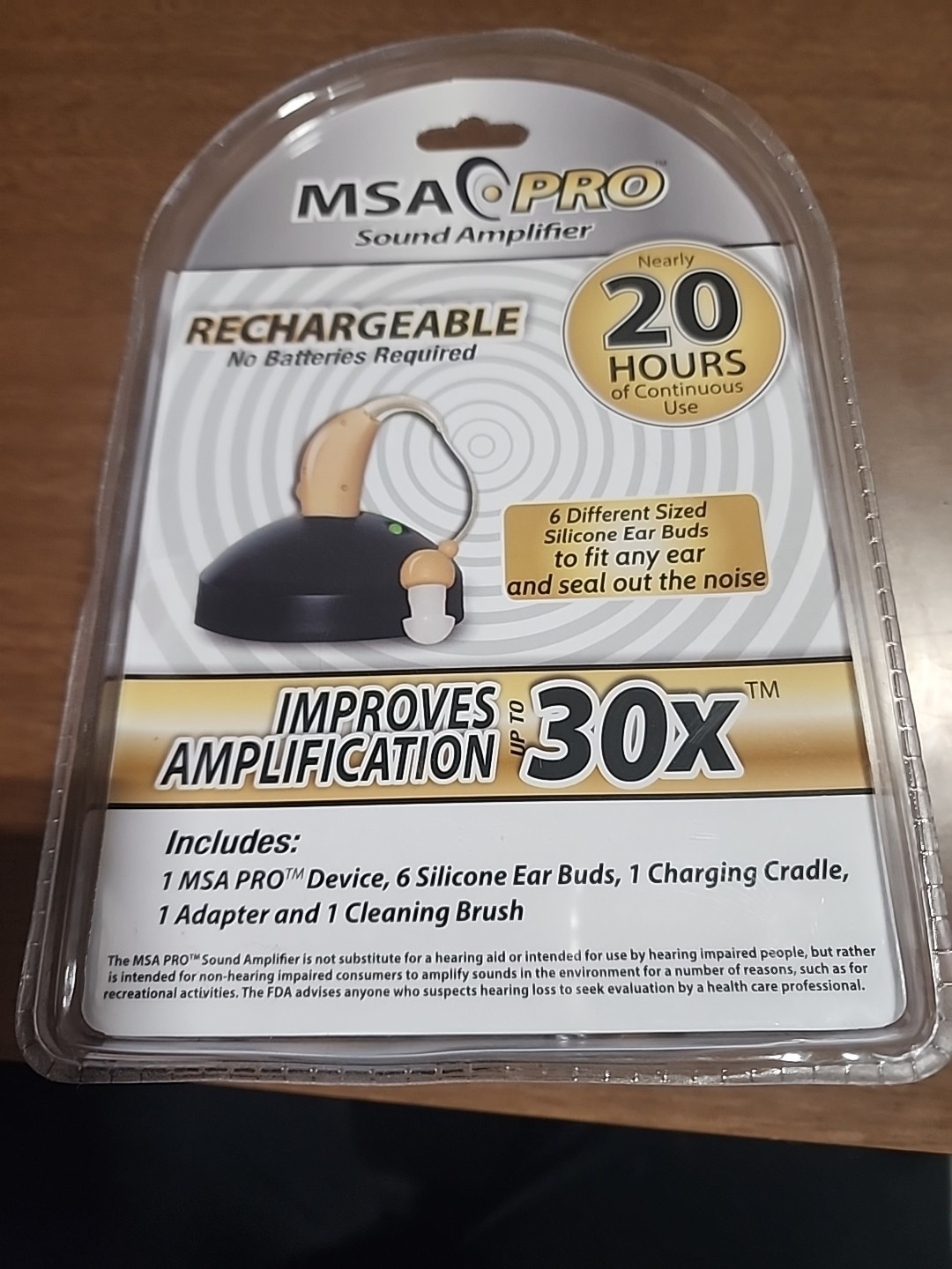 MSA Pro Sound Hearing Amplifier – Beige (1109351)