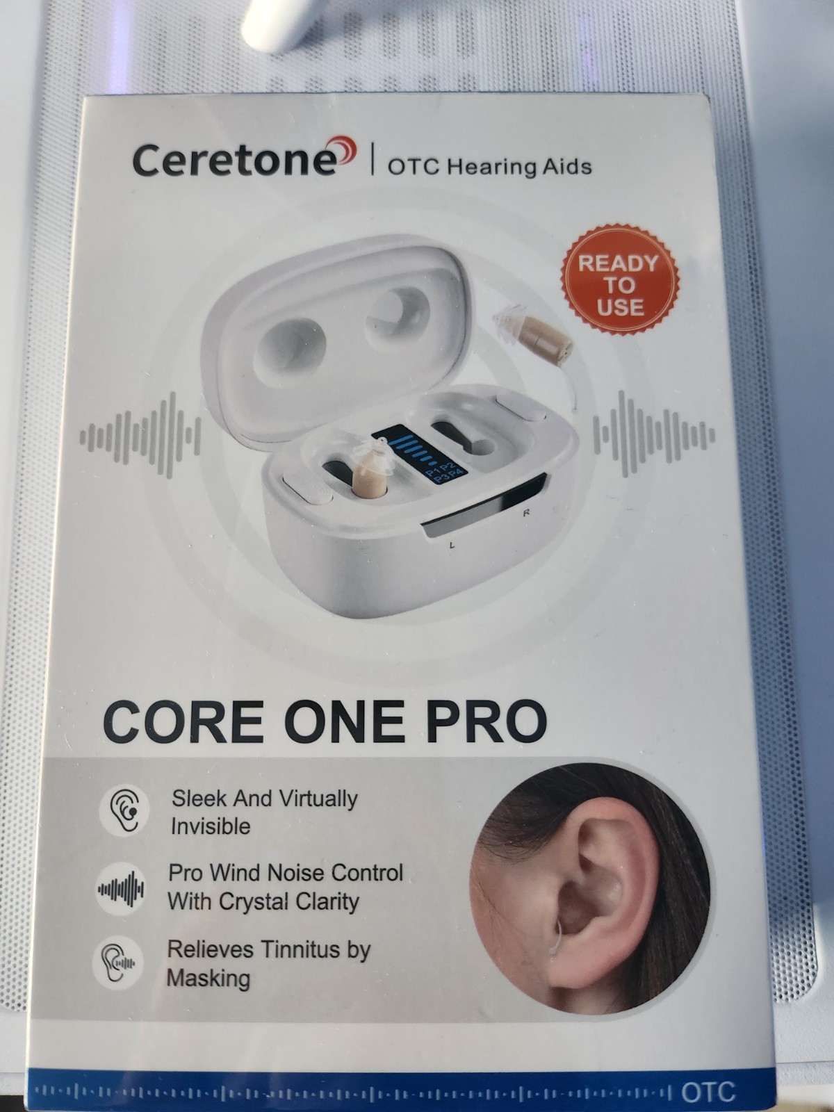 Ceretone Core One OTC Hearing Aids Sealed New Box