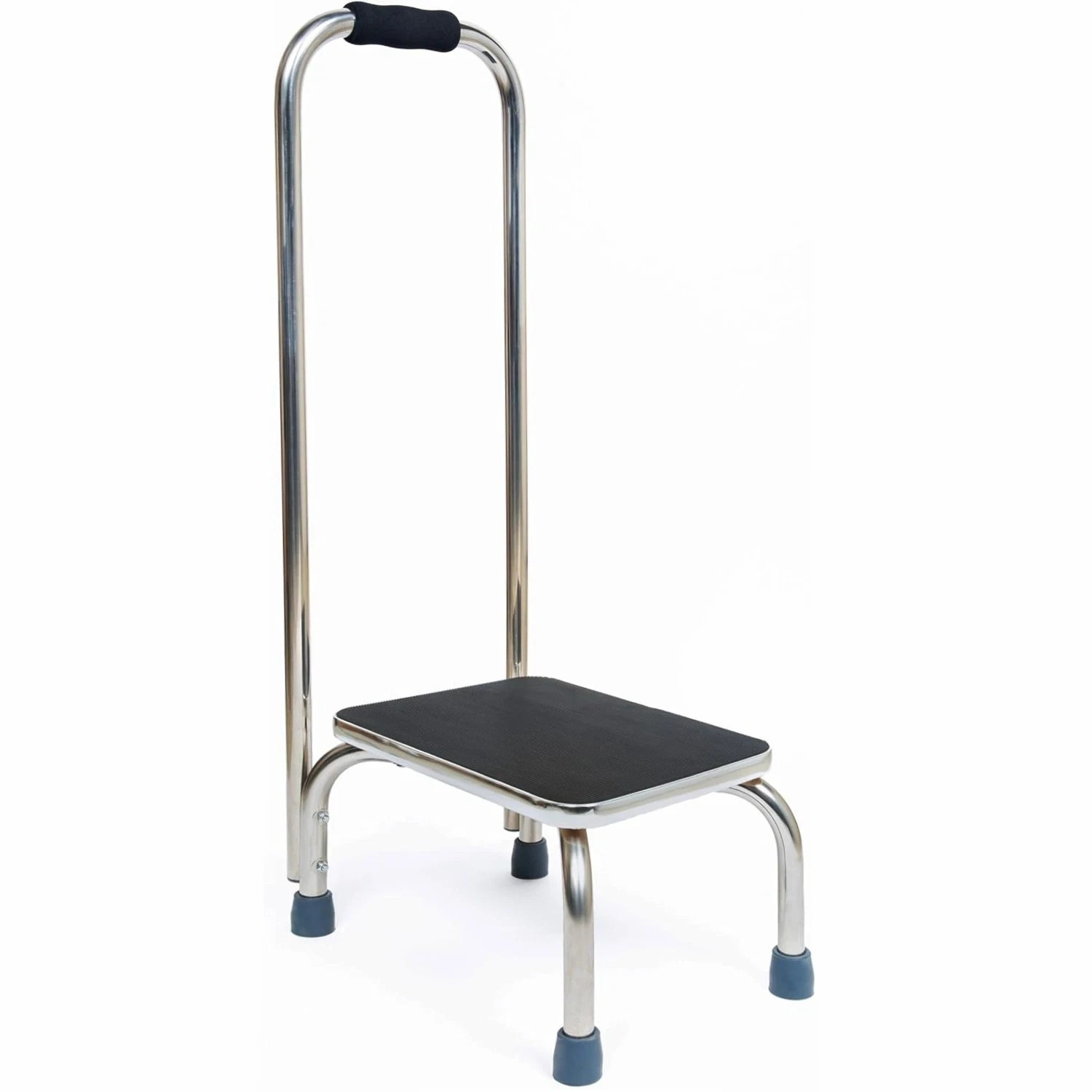 BodyMed Heavy-Duty Foot Step Stool with Handle and Non-Slip Rubber Platform for