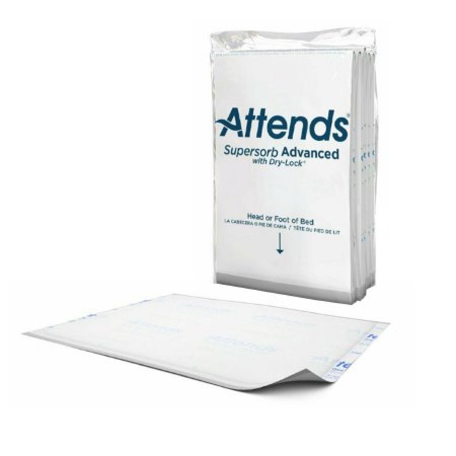 Attends Supersorb Advanced Underpad 30×36″ Dispose Dry-Lock Core Heavy Absorb 5