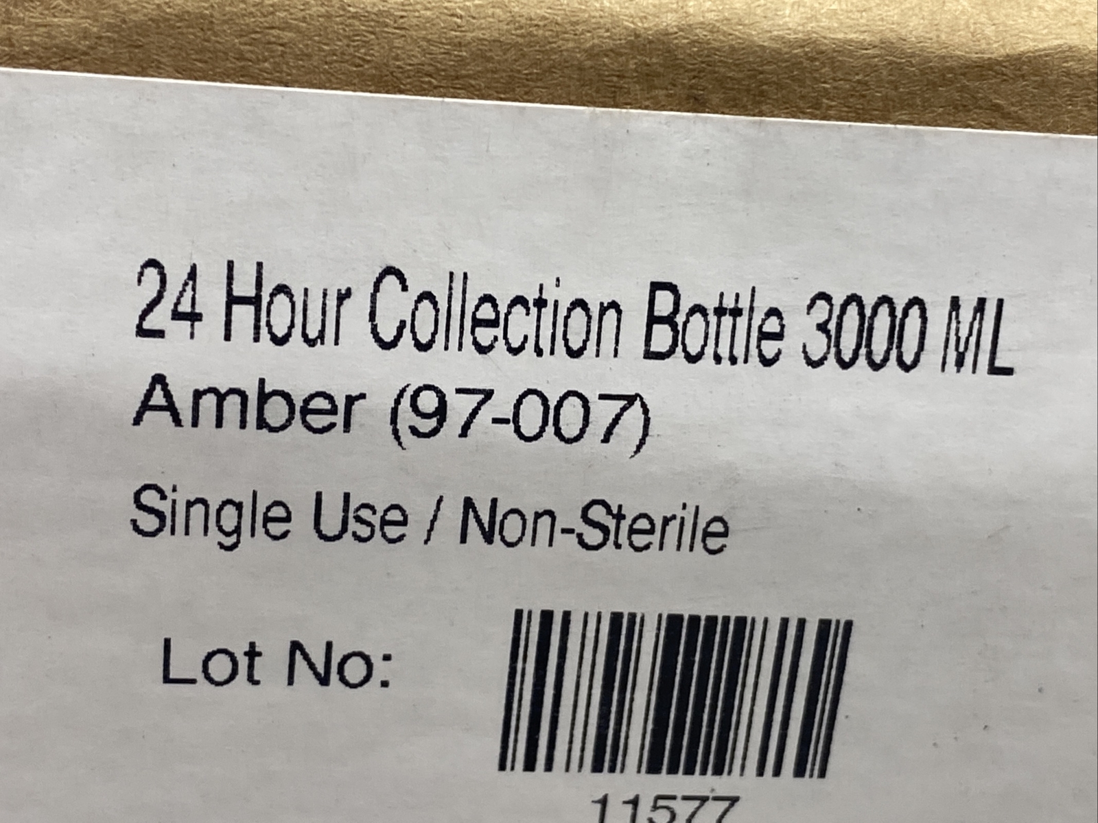 3000mL Urine Collection Container with Spill Proof Lid, 24-Hour Bottle – 1 Each