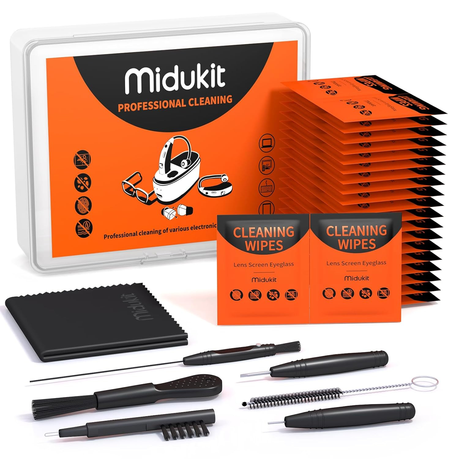 Hearing Aid Cleaning Kit with Cleaning Wipes – Hearing Aid Cleaning Tools