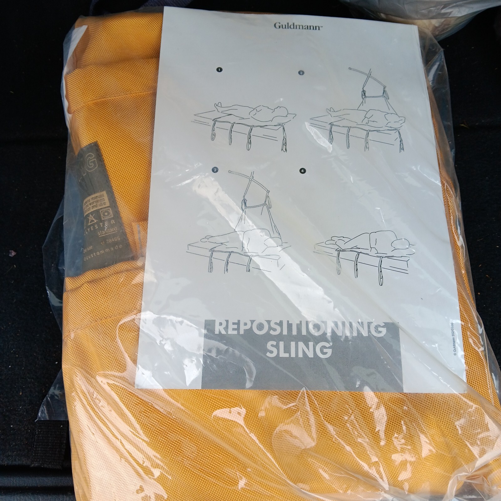 Guldmann Repositioning Sling Max 455 kg/1000 lbs Reusable 28465