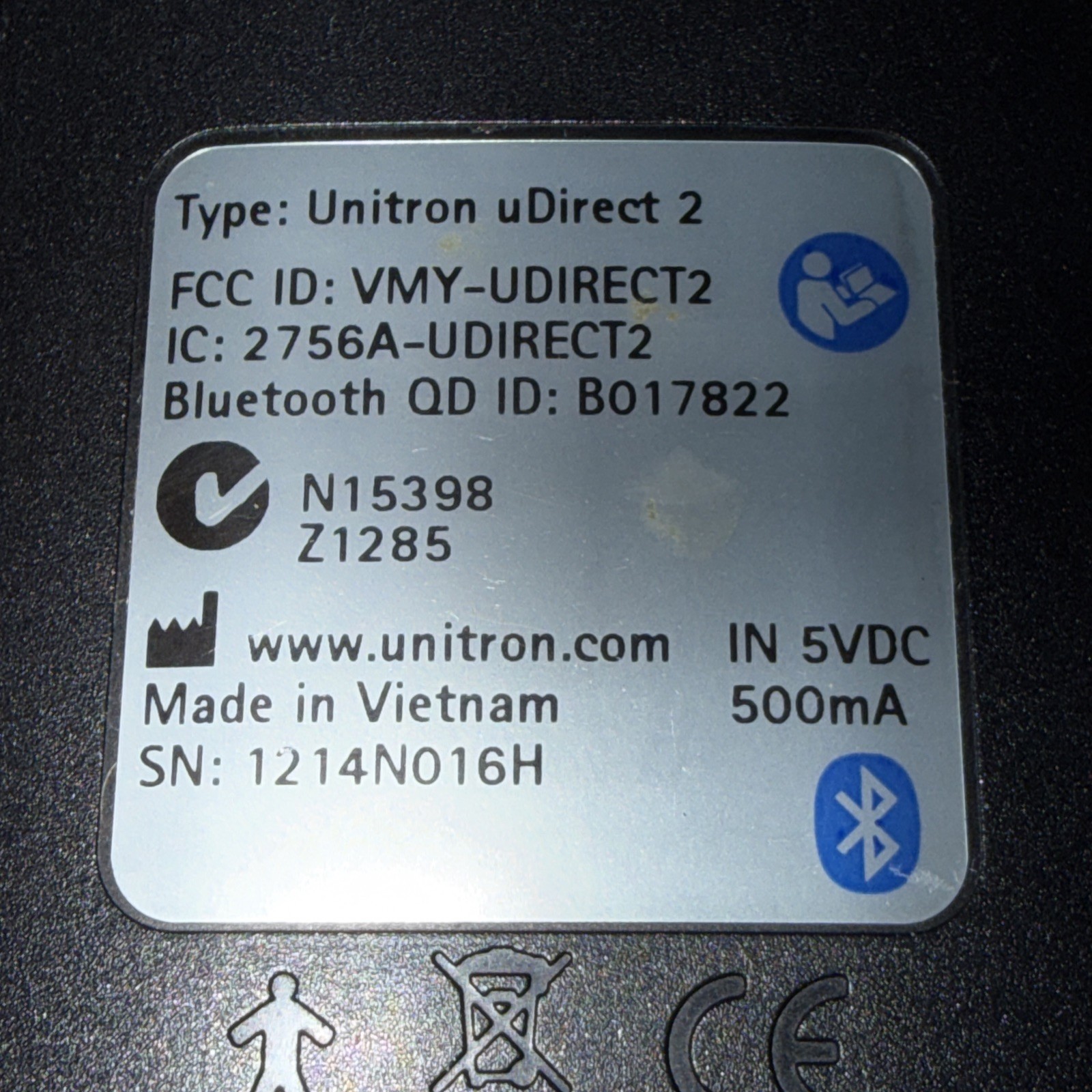 UNITRON Hearing Aid BLUETOOTH Audio Streamer uDirect 2 No Charger