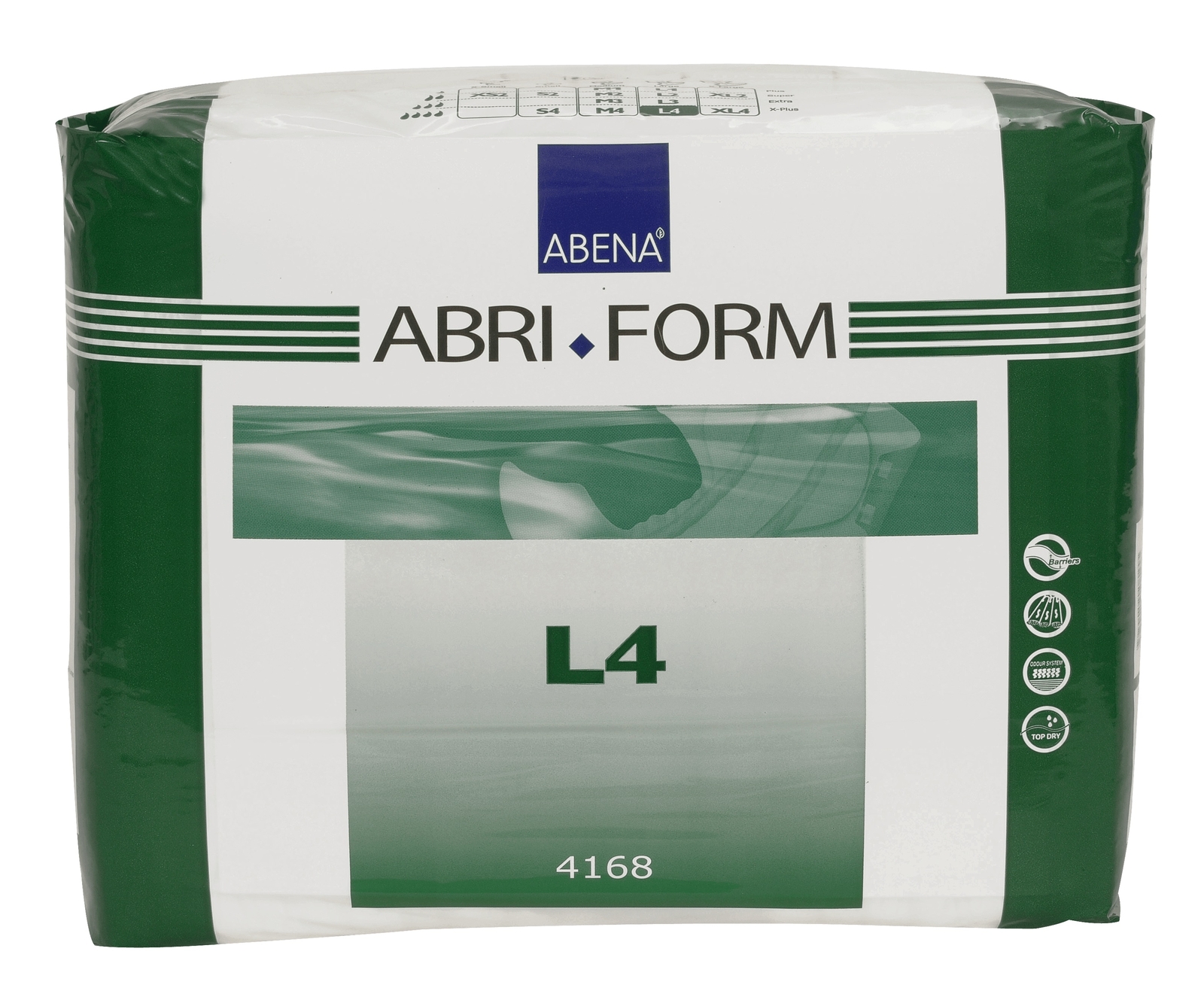 Abena Abri-Form Comfort Briefs, Plastic Backed, Large, L4, 36 Count (Case)