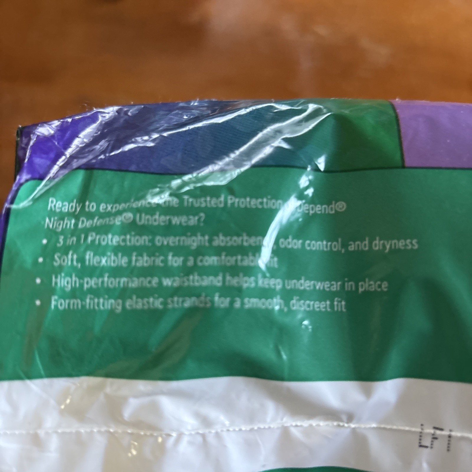 Depend Night Defense Adult Incontinence Underwear for Men, Overnight, S/M, 16Ct