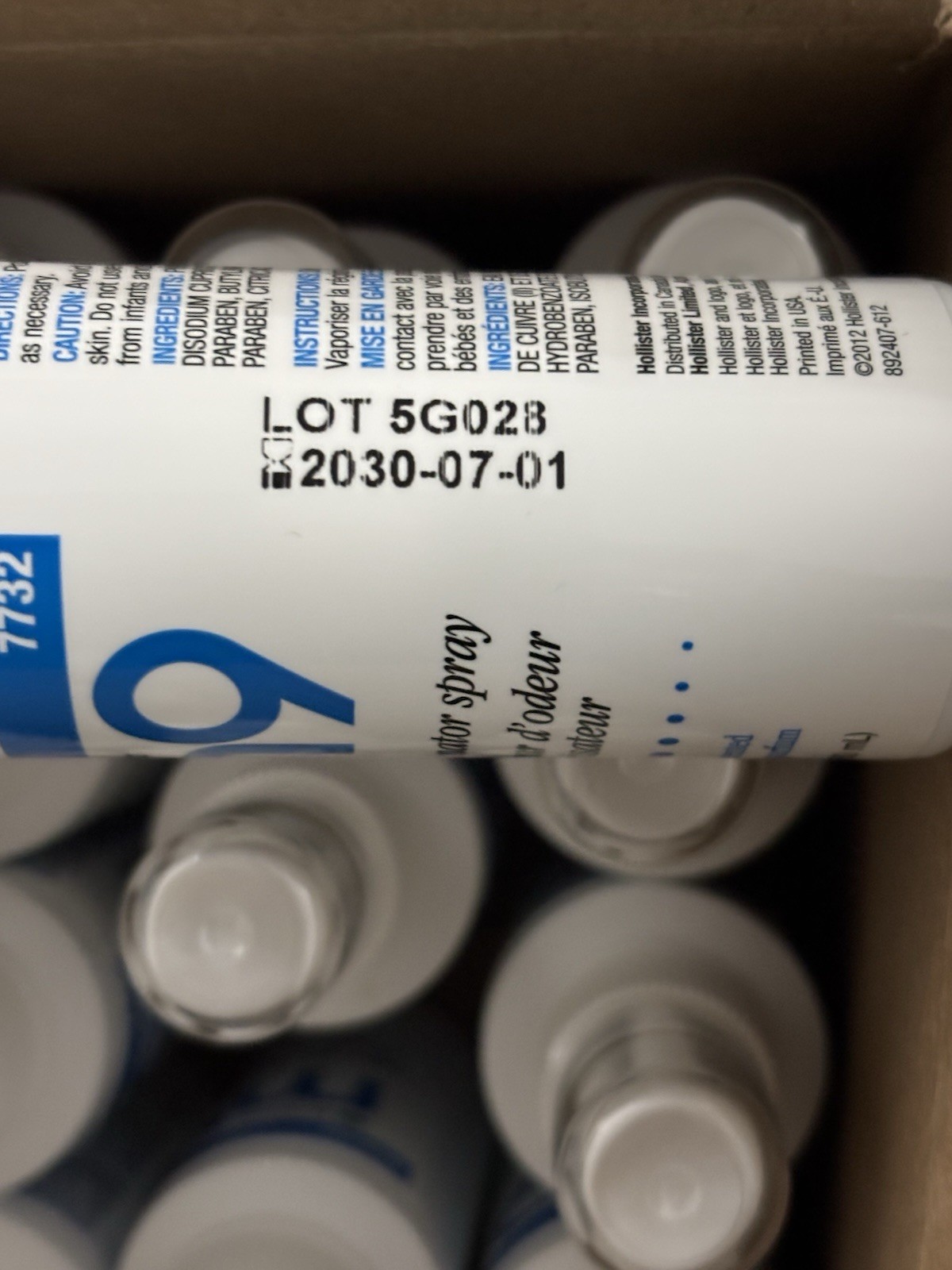 1 Case Of 12 Hollister 2oz M9 Odor Eliminator Spray 7732 Exp 7/2030