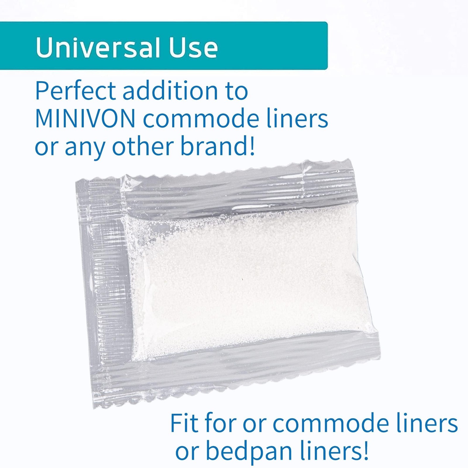 Pack of 100 Super Absorbent Pads Gel for Commode Liners – Gel for S… Fas