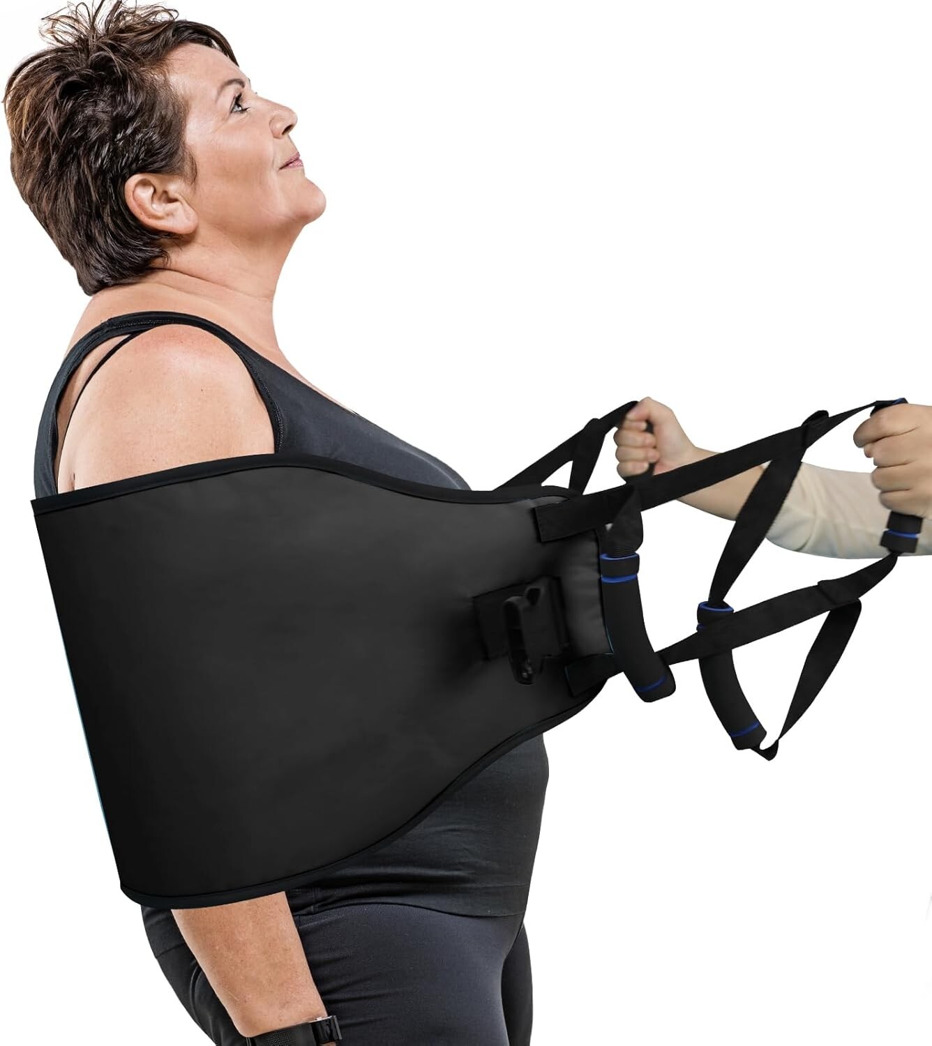Heavy Duty Patient Transfer Sling, Lift Assist Gait Belt with Padded Handles,…
