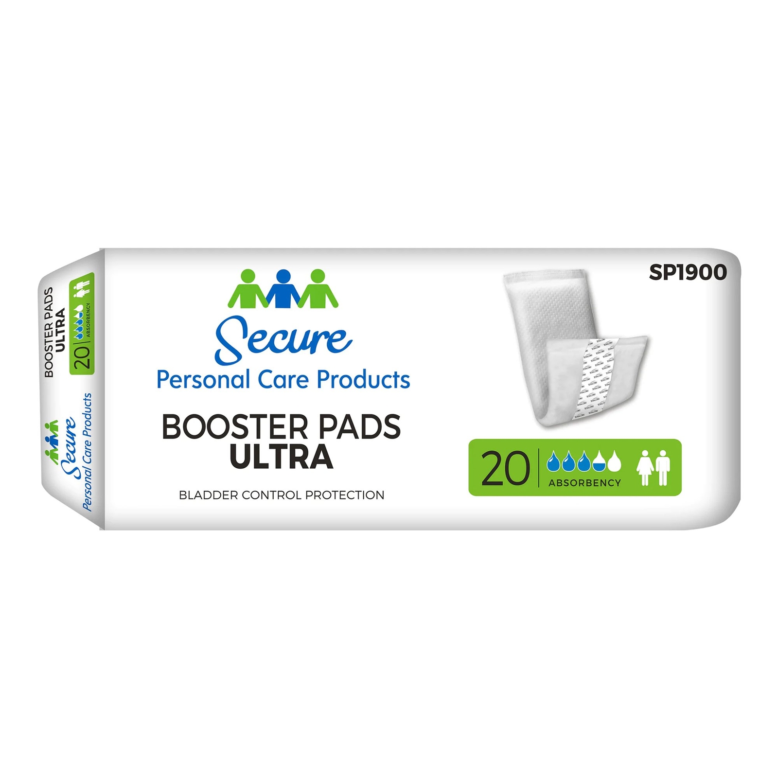 TotalDry Ultra Booster Pads, 13″ Long Pack(age) of 20
