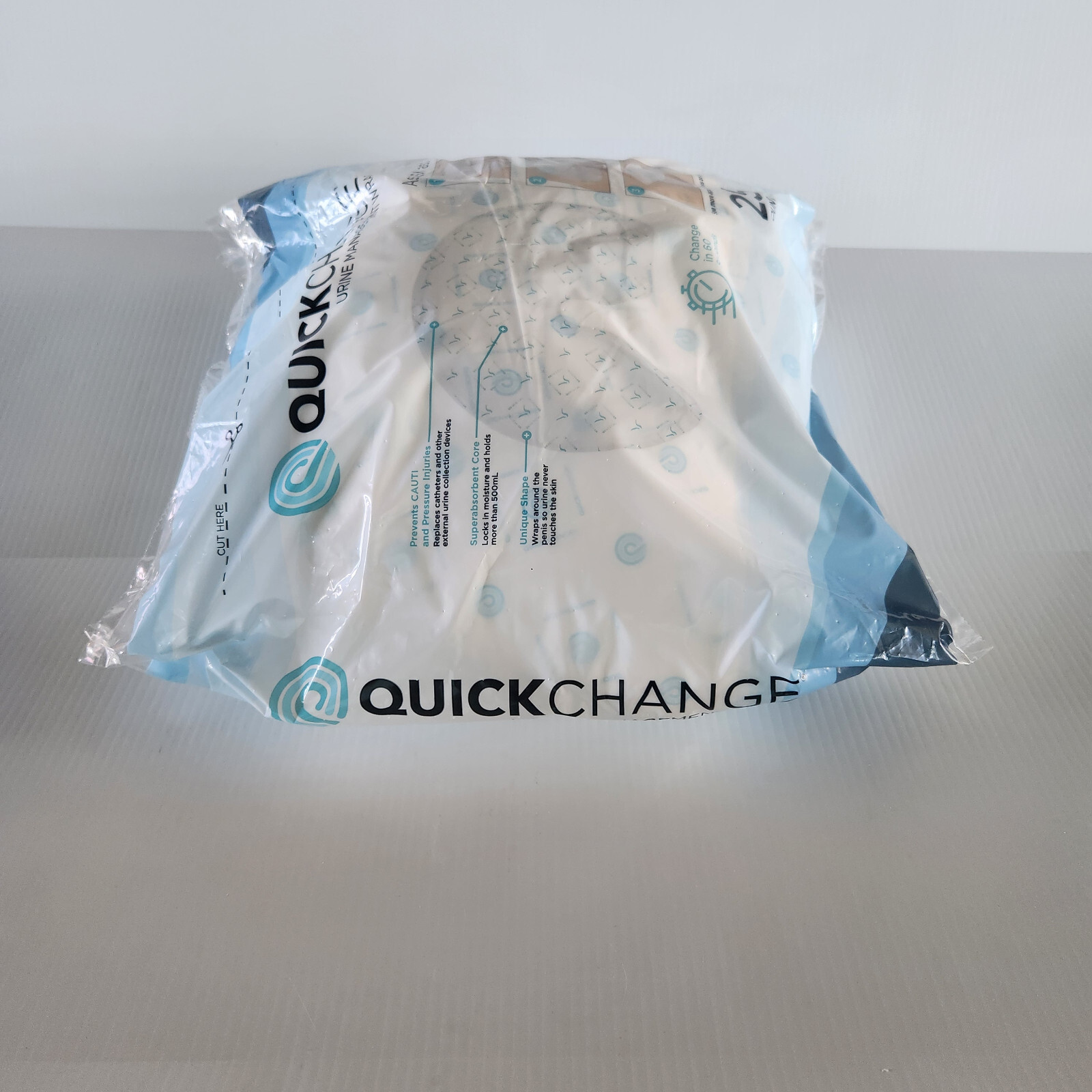 QuickChange Male Incontinence Urine Management Wrap 25 Count Pack – Easy to Use