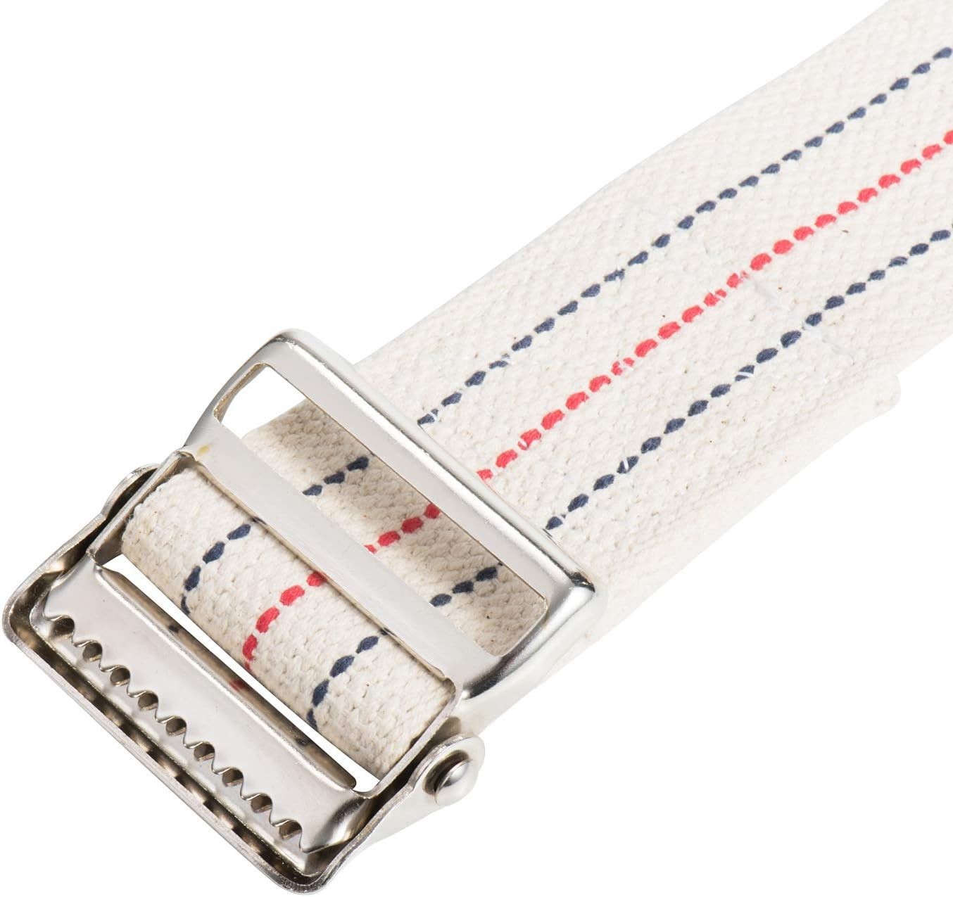 Comfortable 60-Inch Gait Belt in Beige Stripes – Ideal for Nurses and Therapists