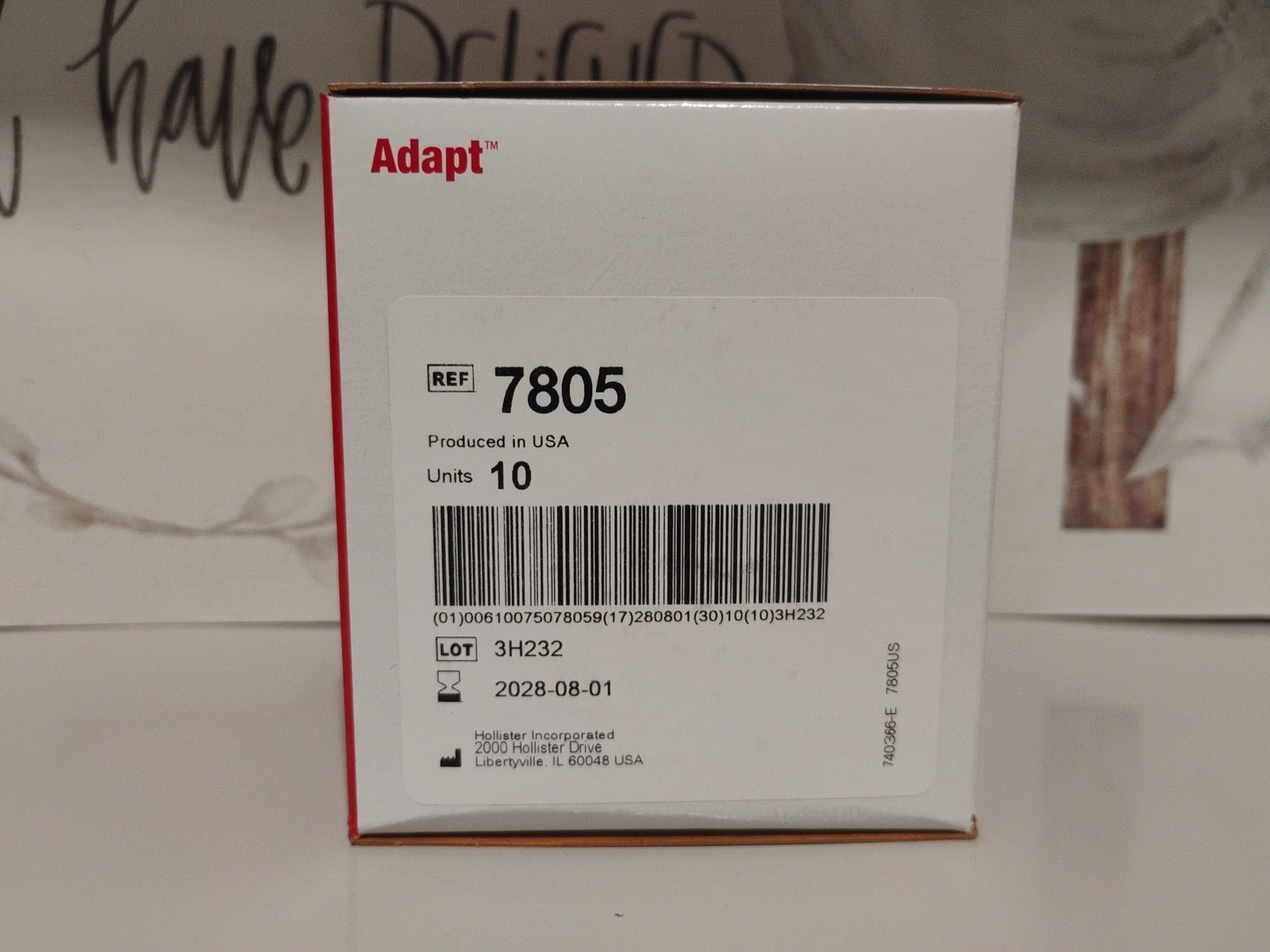 Hollister REF 7805 Adapt Barrier Rings Units 10; Exp 08/28