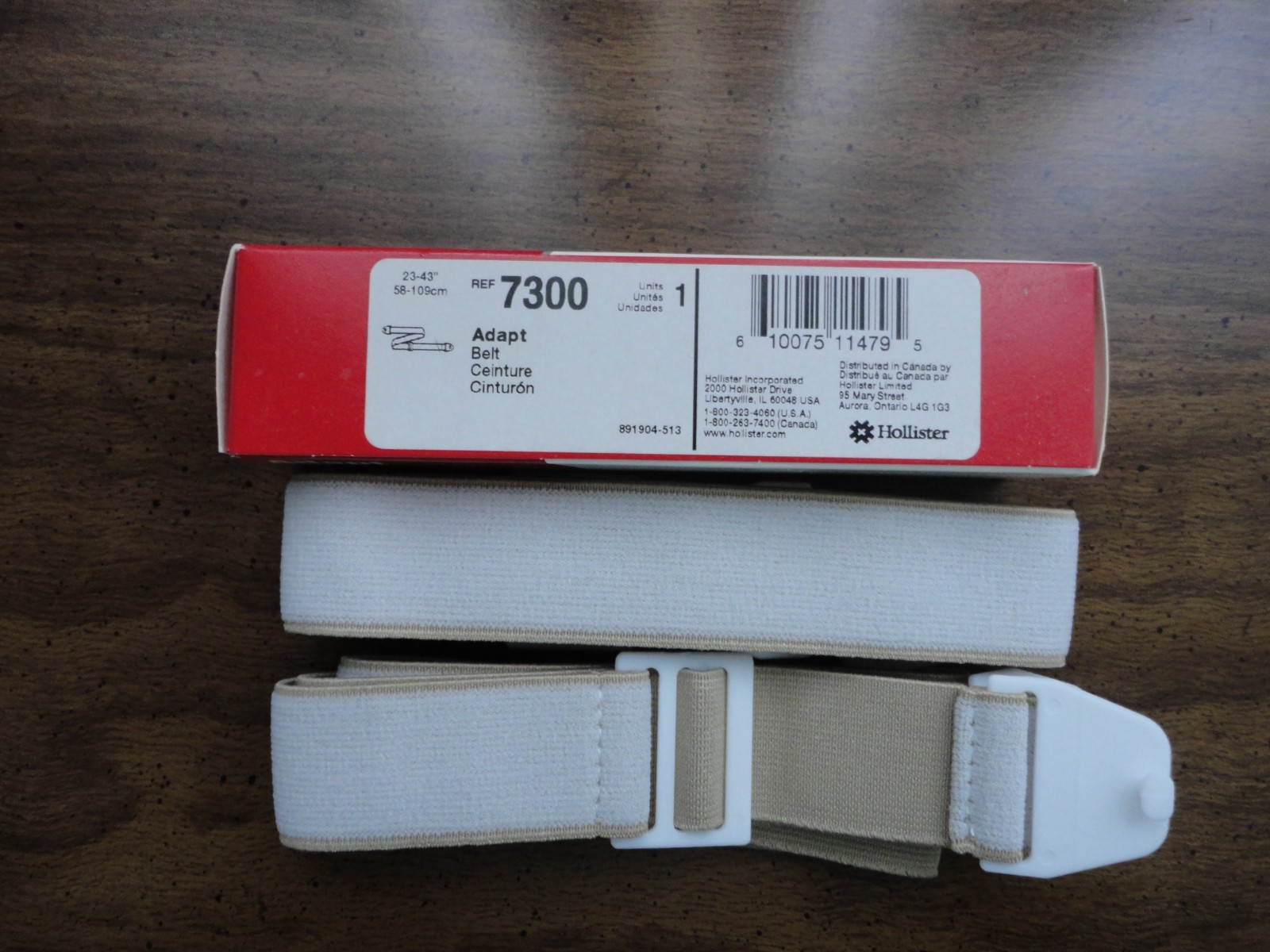 Holister Adapt ostomy belt #7300 size medium 23-43 inches