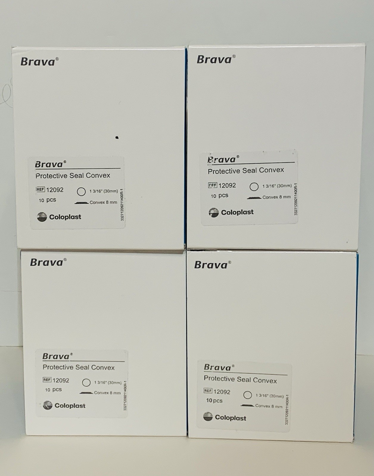4 BOXES Coloplast Brava CONVEX PROTECTIVE SEAL Barrier 12092 1-3/16″ 4BX/10EA