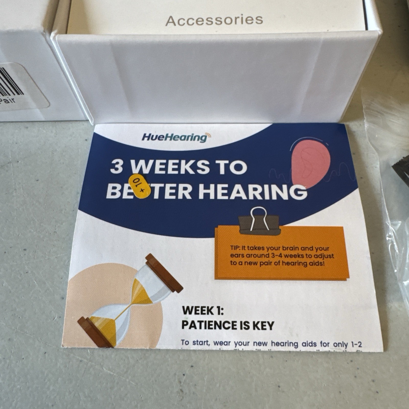 Huehearing Hearing Aid Pair In Original Case And Box With Tools