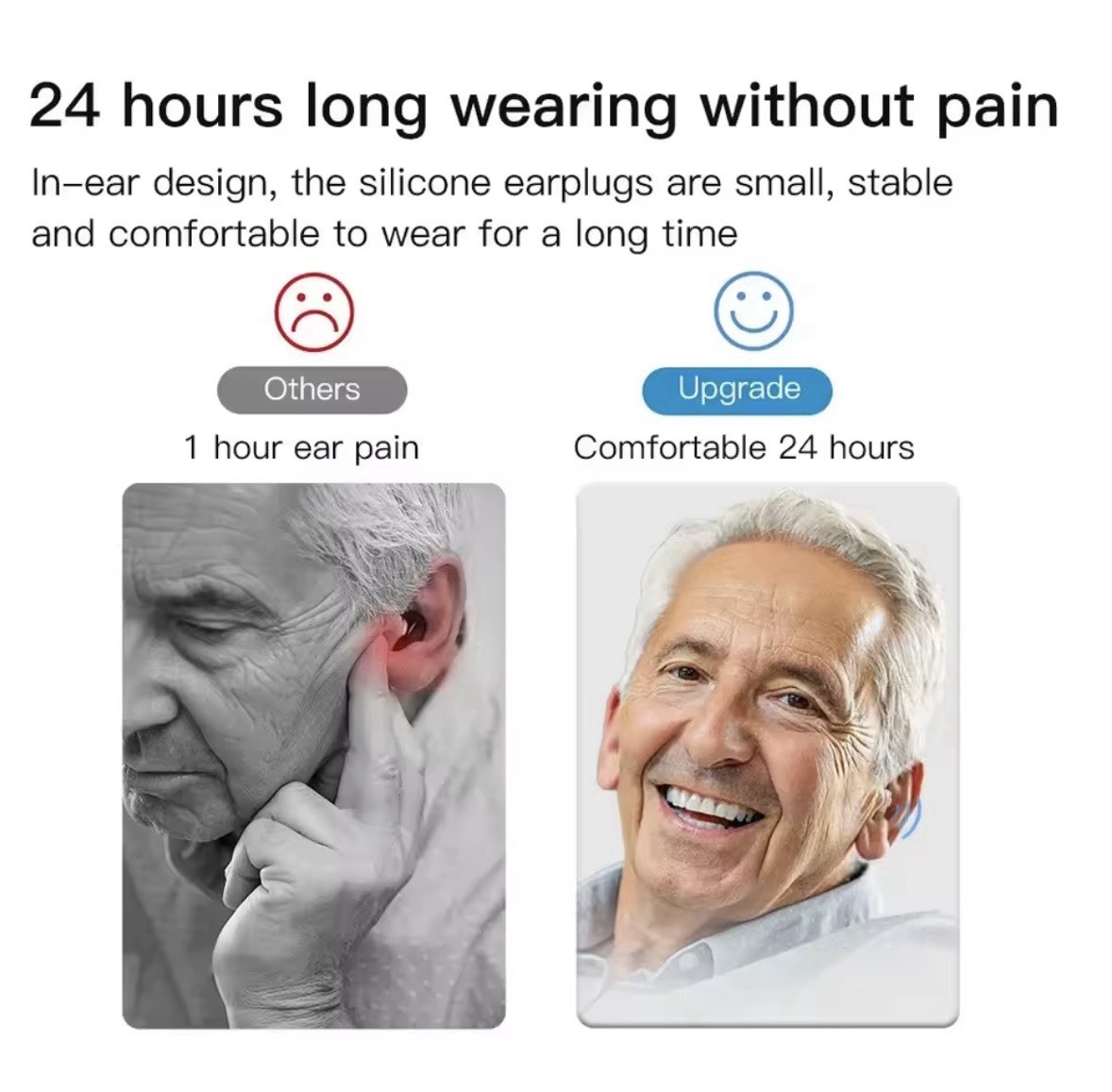 Professional Rechargeable Invisible Hearing Aid Hearing Loss Elderly
