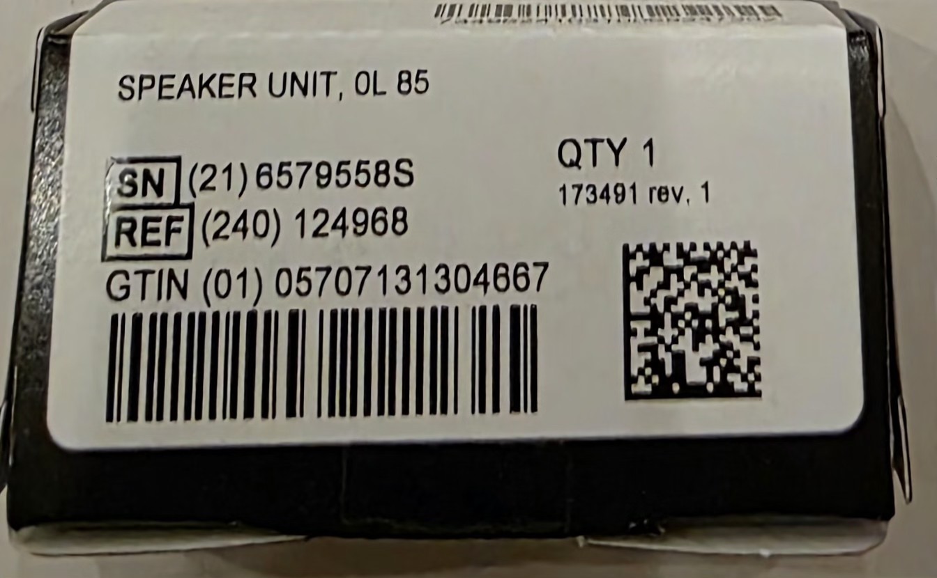 A New Oticon miniFit C1 Speaker Receiver(Size 0-85db-Left) USA Fast Shipper