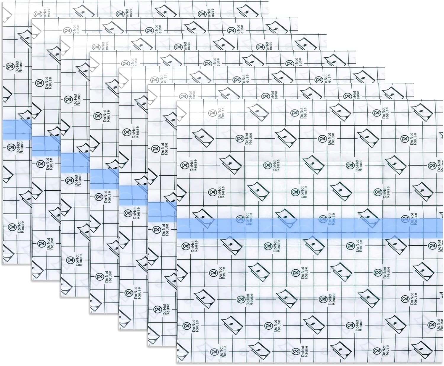 Waterproof Ostomy Shower Cover 14pcs,No Glue Center Colostomy Ileostomy Urostomy