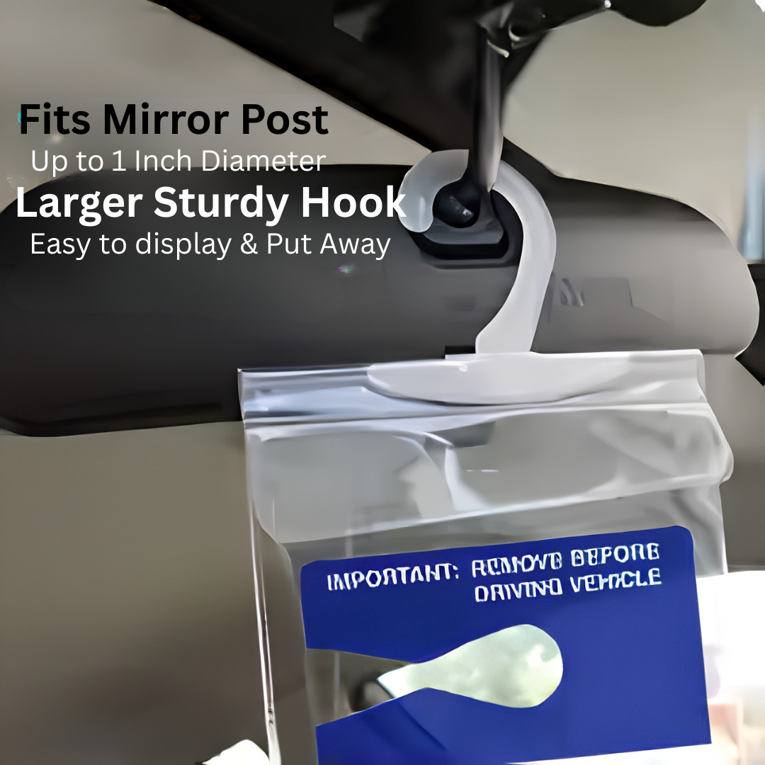 Handicap Placard Holder for Auto – Disabled Parking Permit Protector – Hang Tag